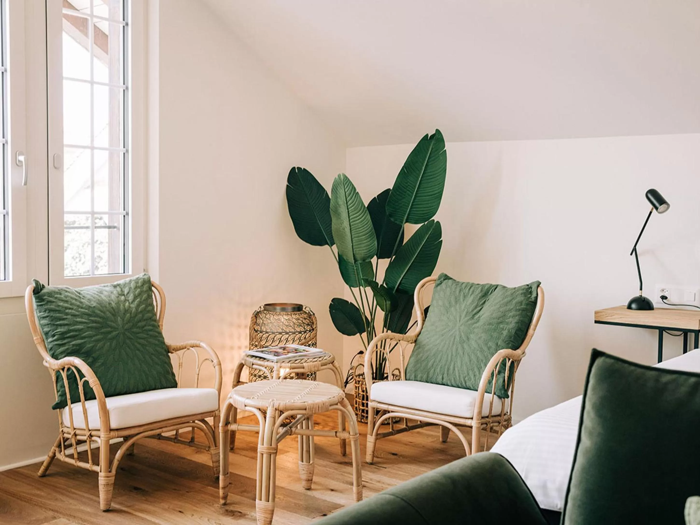Seating area in Hotel Krone Thun
