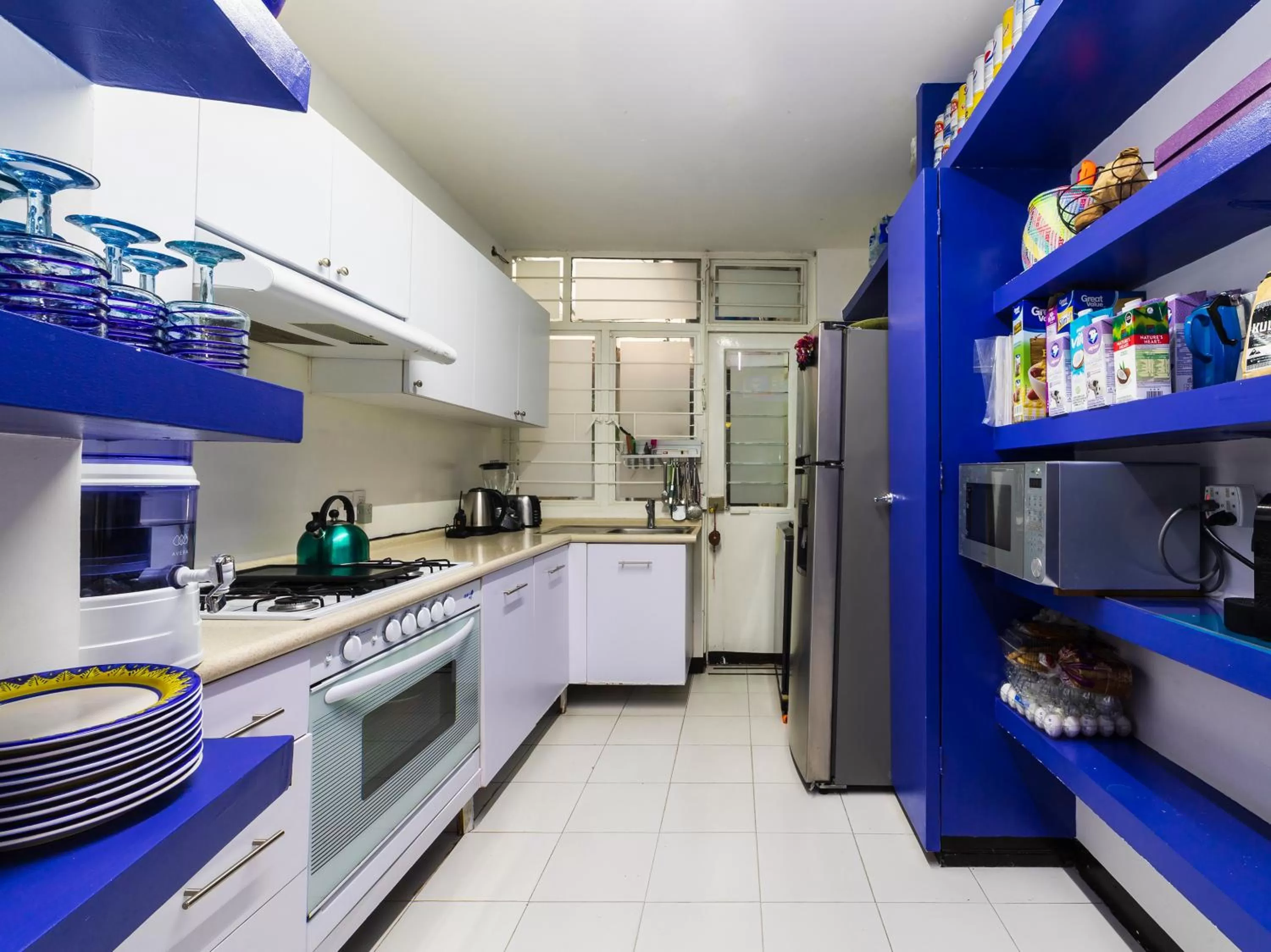 Kitchen or kitchenette in Casa Itzae B&B Polanquito Dog Friendly