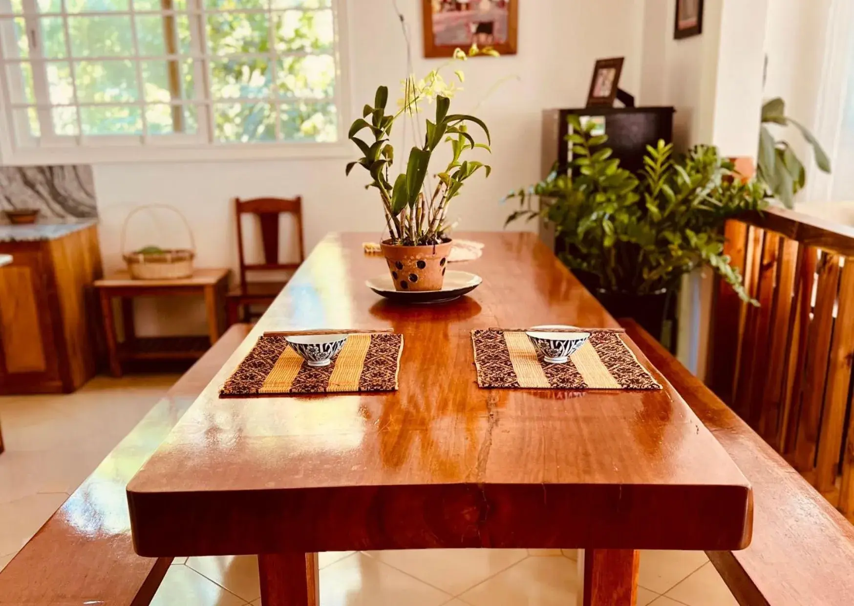 Dining Area in Bamboo Cottages