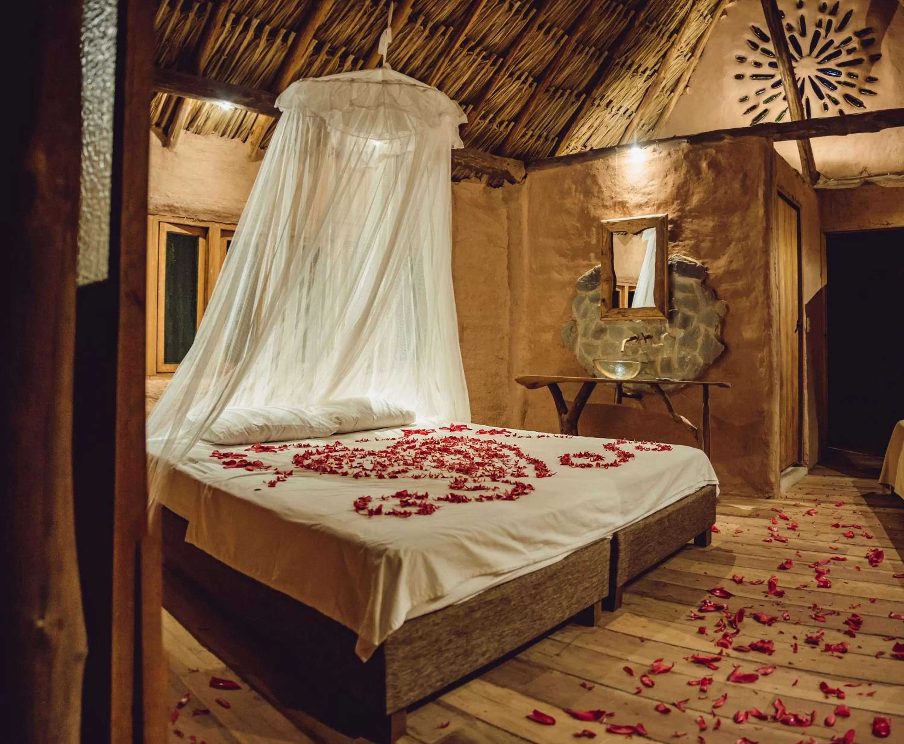 Bed in Ecolodge Cosmogénesis