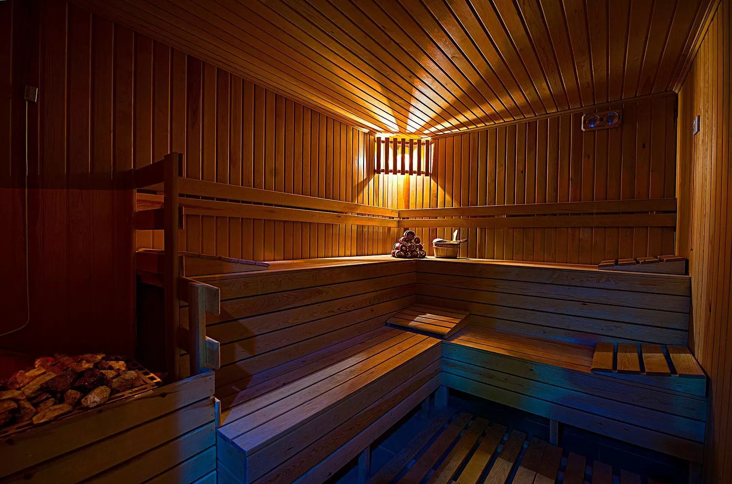Sauna in Iris Hotel & Spa