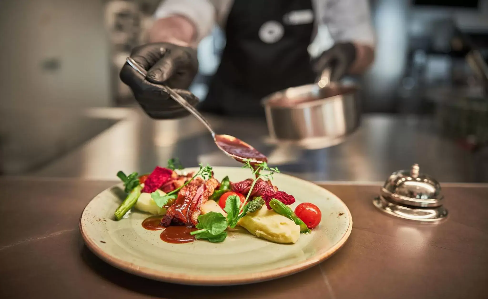 Food close-up in Inntel Hotels Den Haag Marina Beach