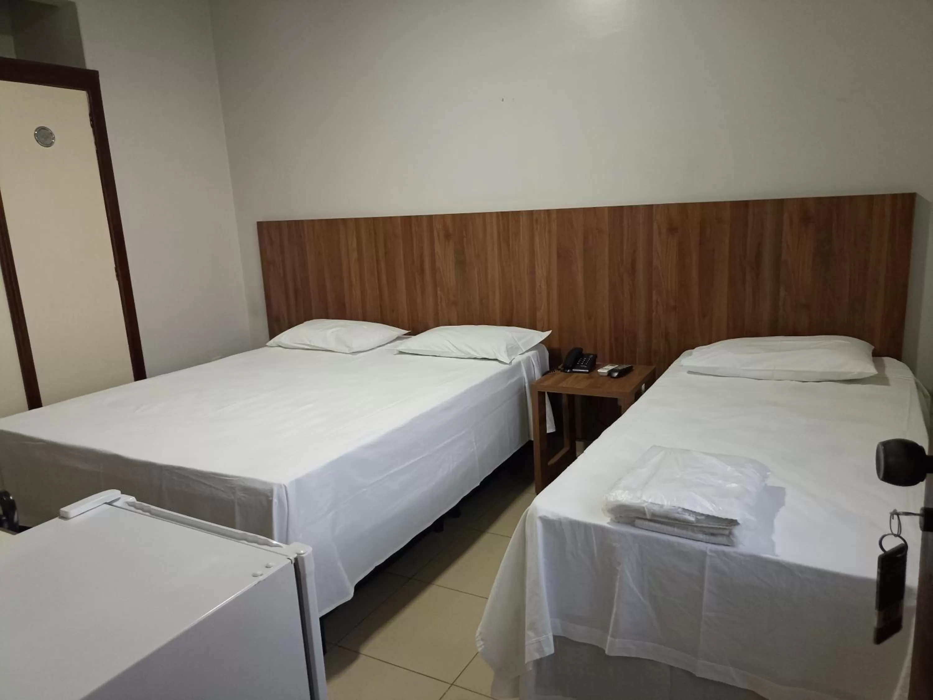 Bed in Hotel Oscar Econômico Montes Claros