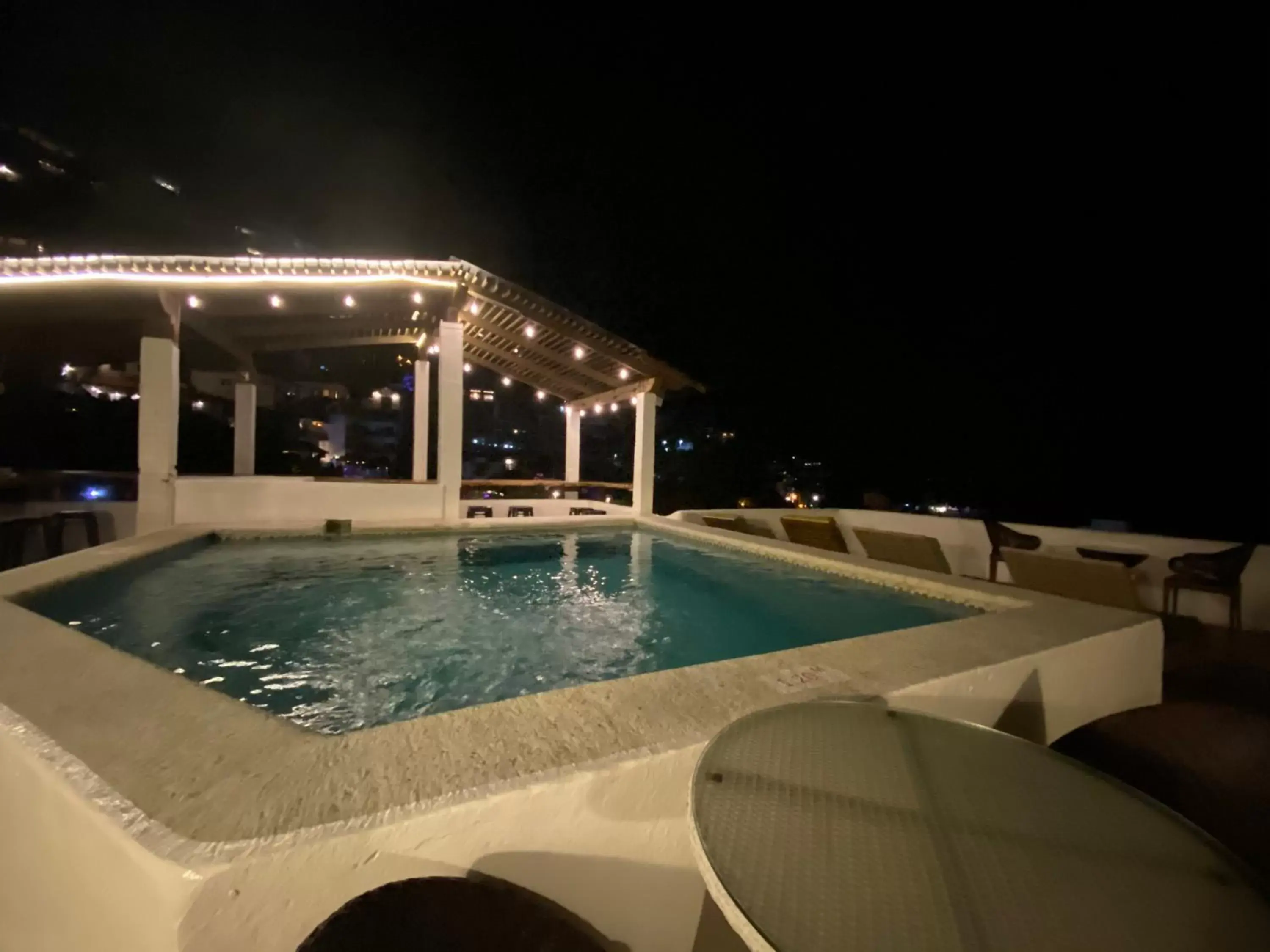 Night, Swimming Pool in Hotel Amaca Puerto Vallarta - Adults Only