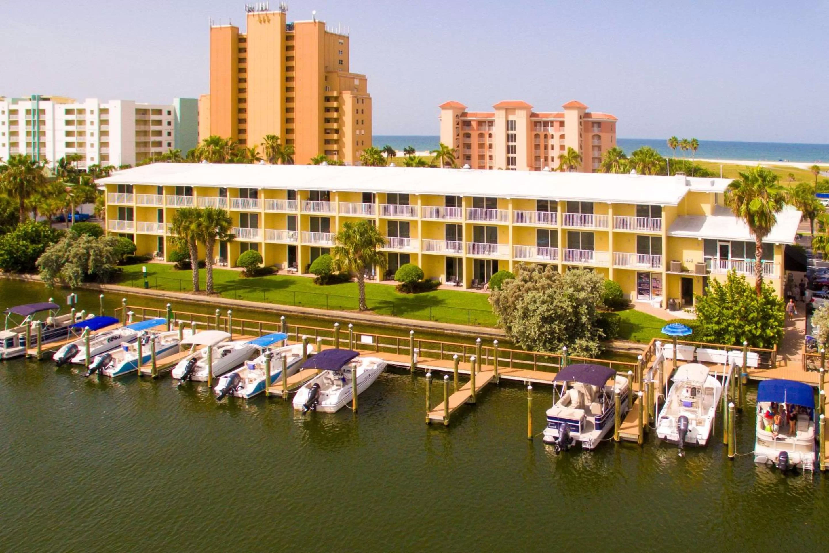 Property building in Treasure Island Hotel and Marina