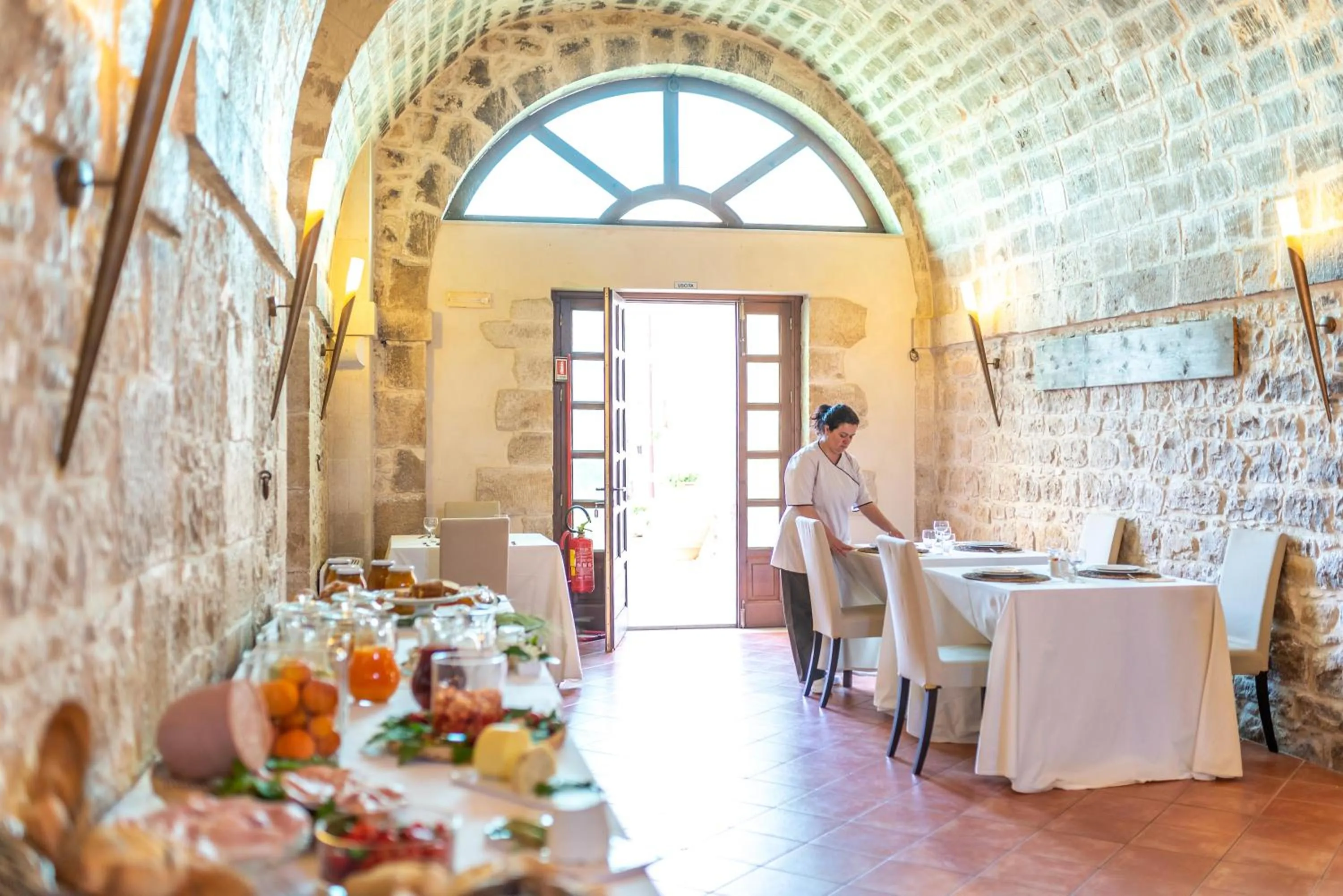 Buffet breakfast in Torre Don Virgilio Country Hotel