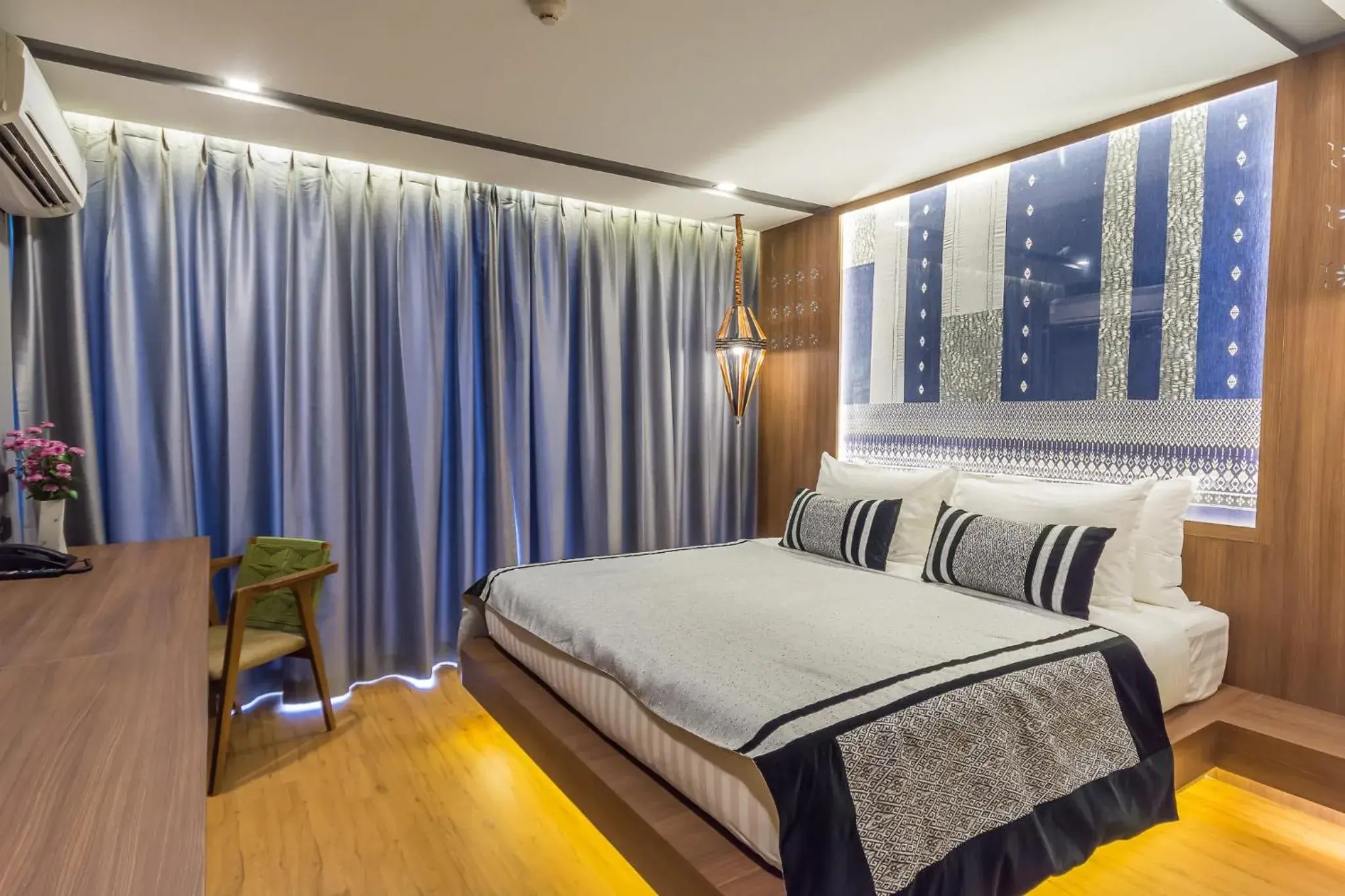 Bathroom, Bed in Stay with Nimman Chiang Mai - SHA Extra Plus