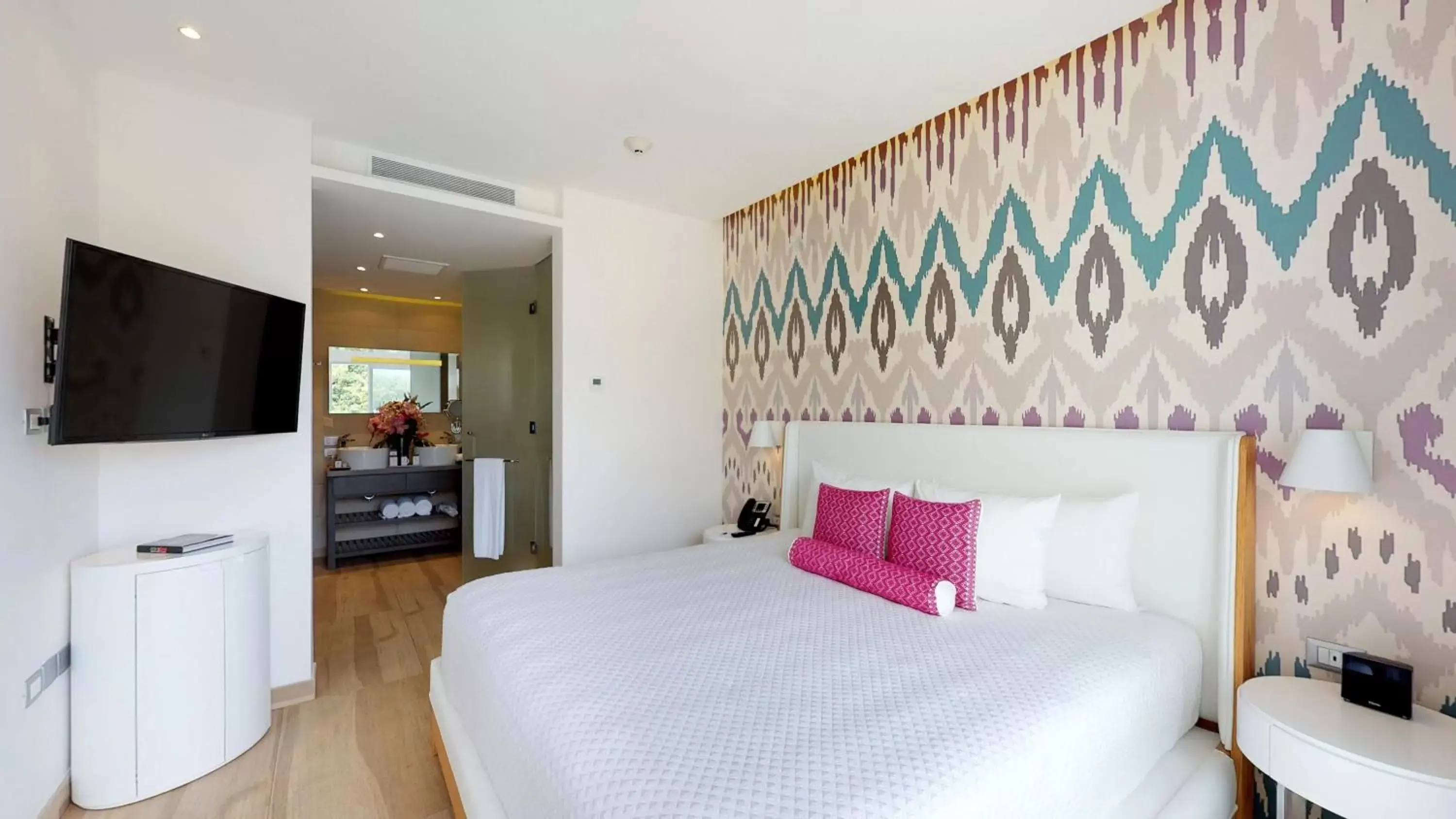 Bedroom, Bed in The Fives Beach Hotel & Residences - All Senses Inclusive