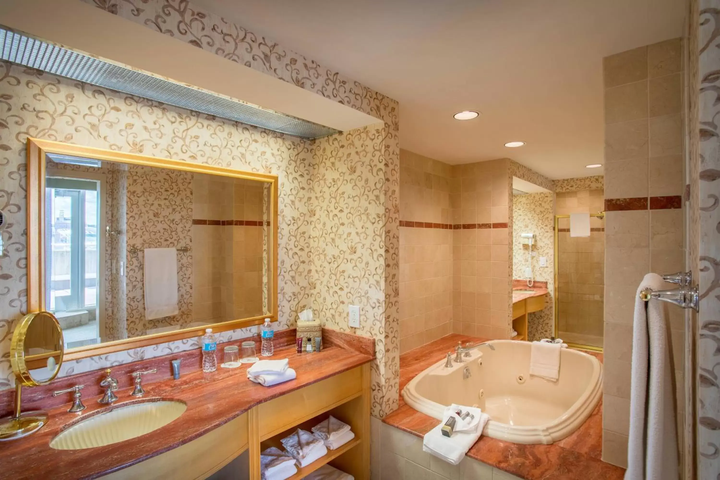 Bathroom in Cincinnati Marriott at RiverCenter