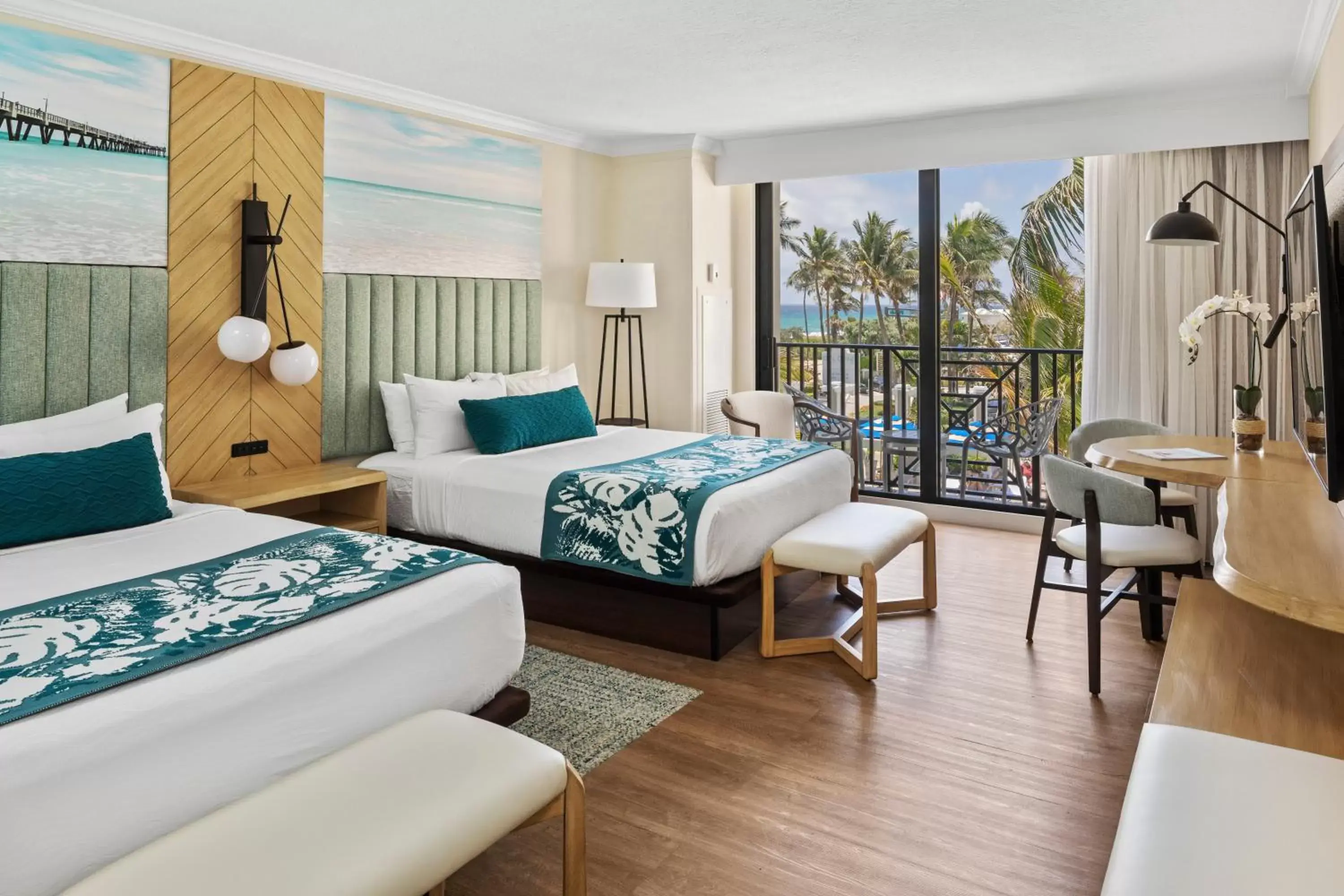 Bed in Opal Grand Oceanfront Resort & Spa