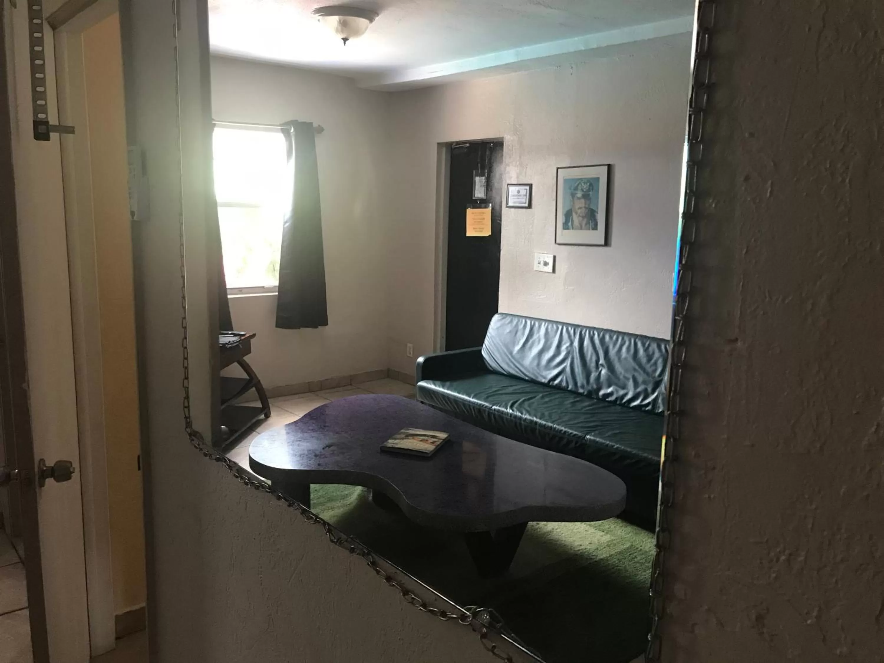 Living room, Bed in INN LEATHER GUEST HOUSE-GAY MALE ONLY