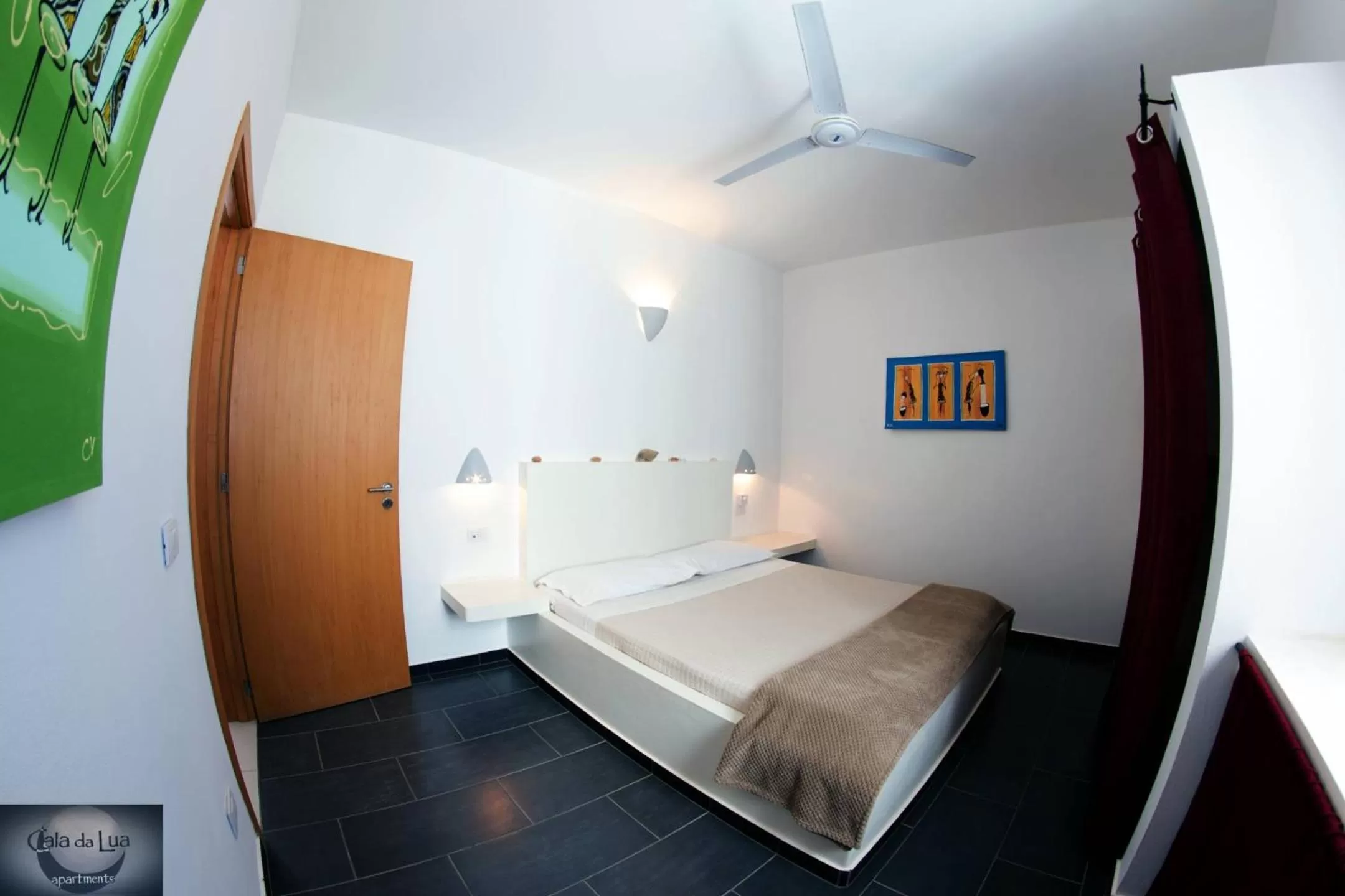 Bedroom, Bed in Cala da Lua apartments