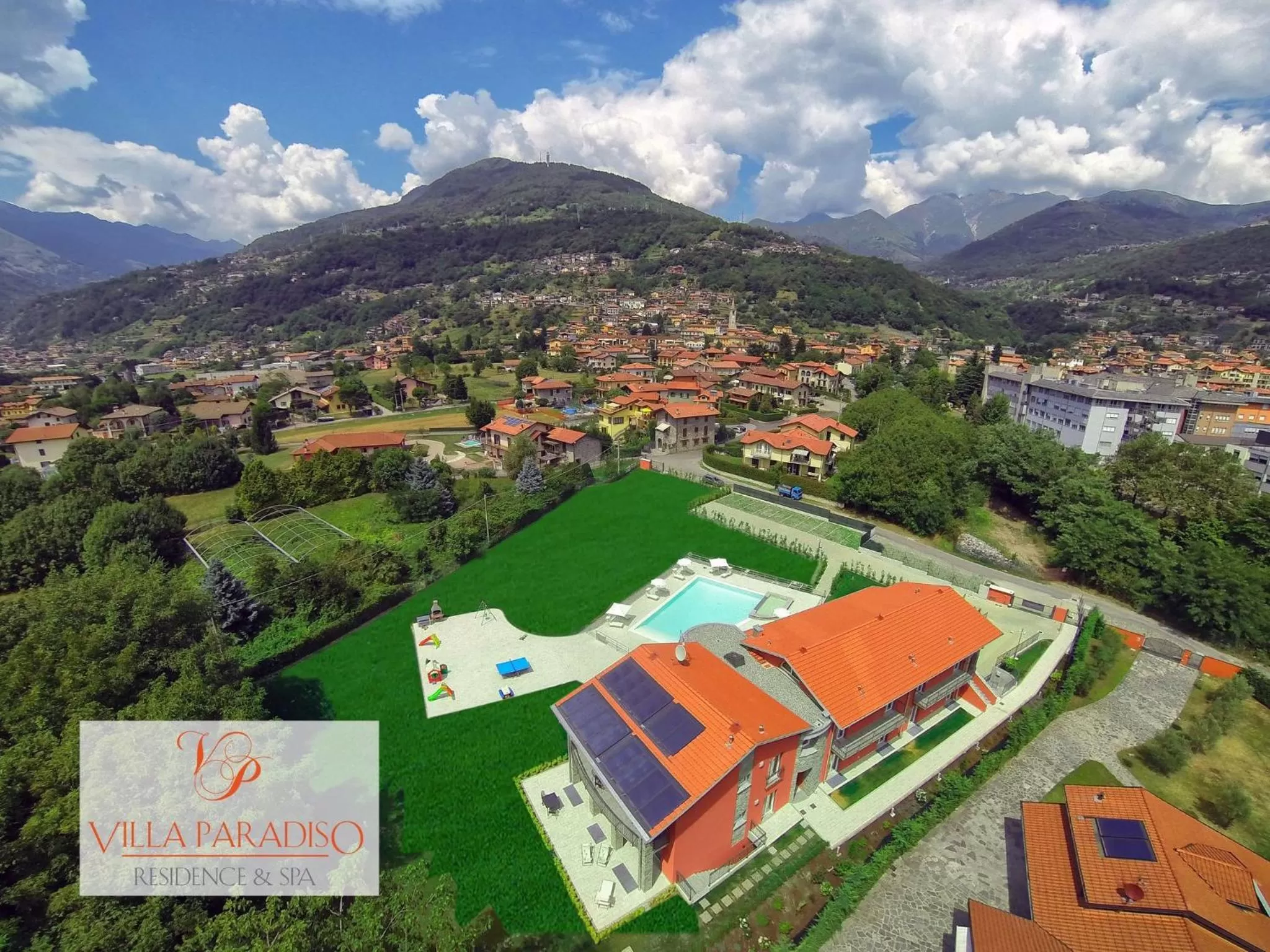 Bird's eye view, Bird's-eye View in Residence Villa Paradiso