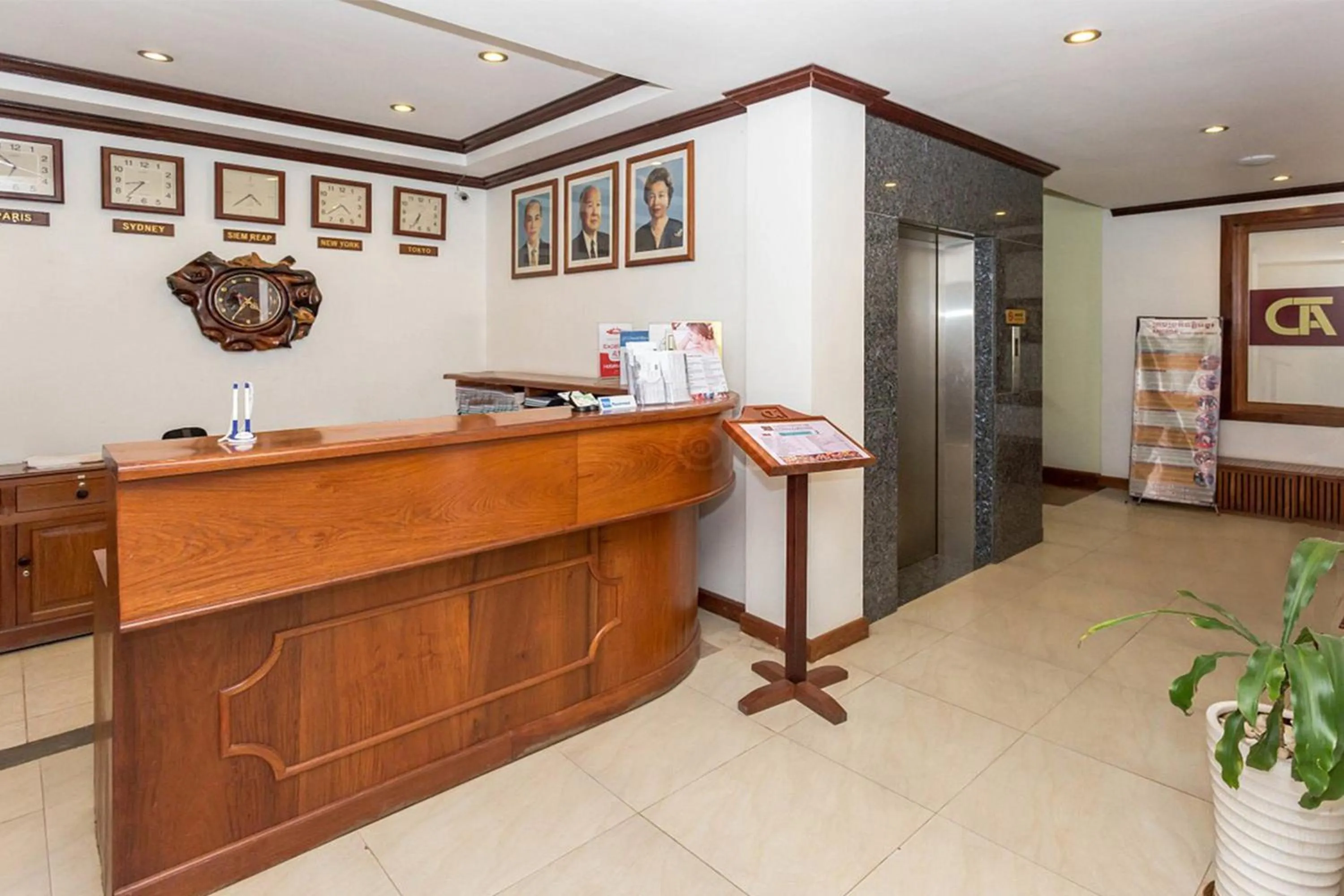 Lobby or reception in Cheathata CTA Hotel Siem Reap