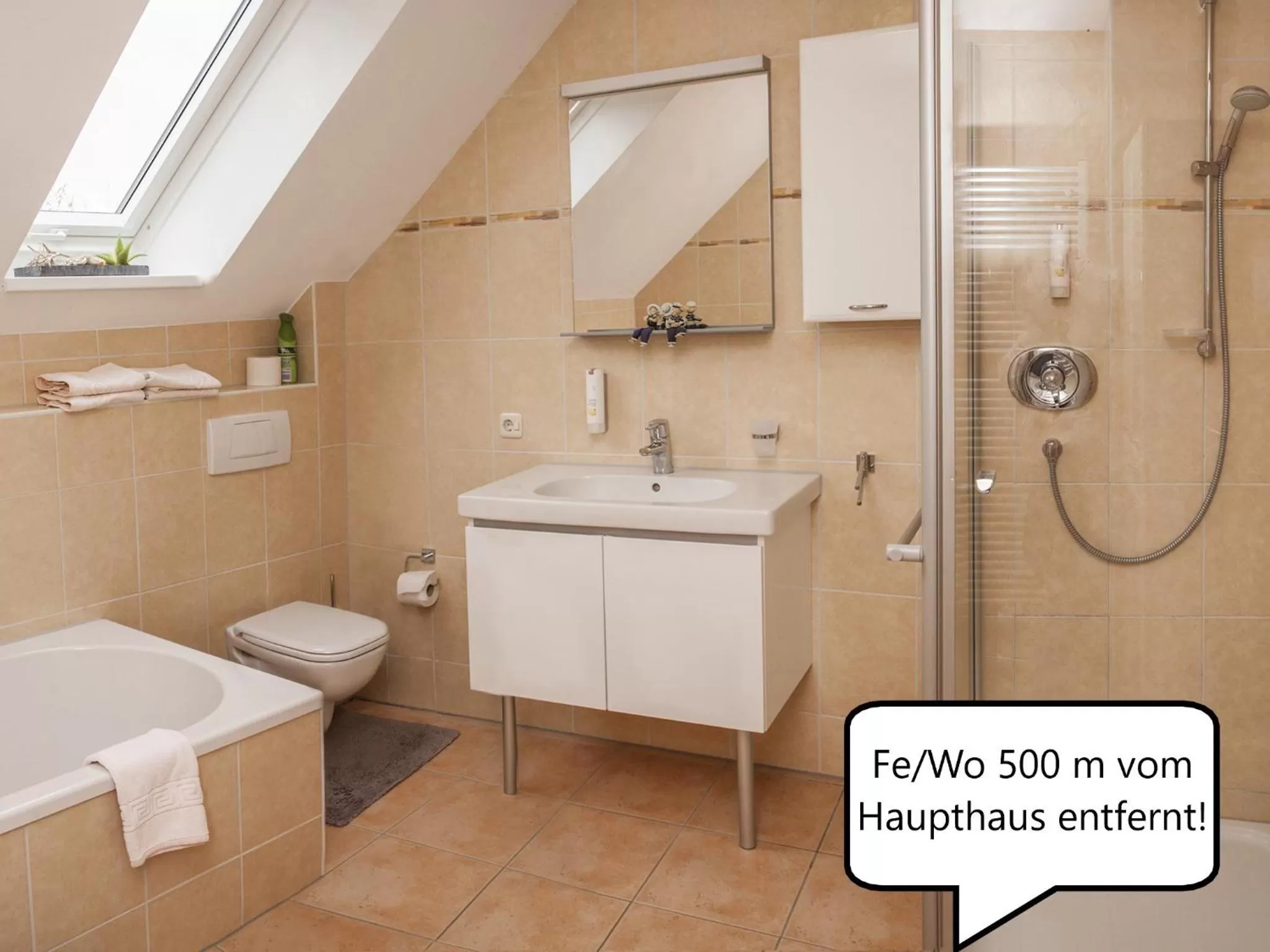 Bathroom in Gästehaus Scharfe Kurve