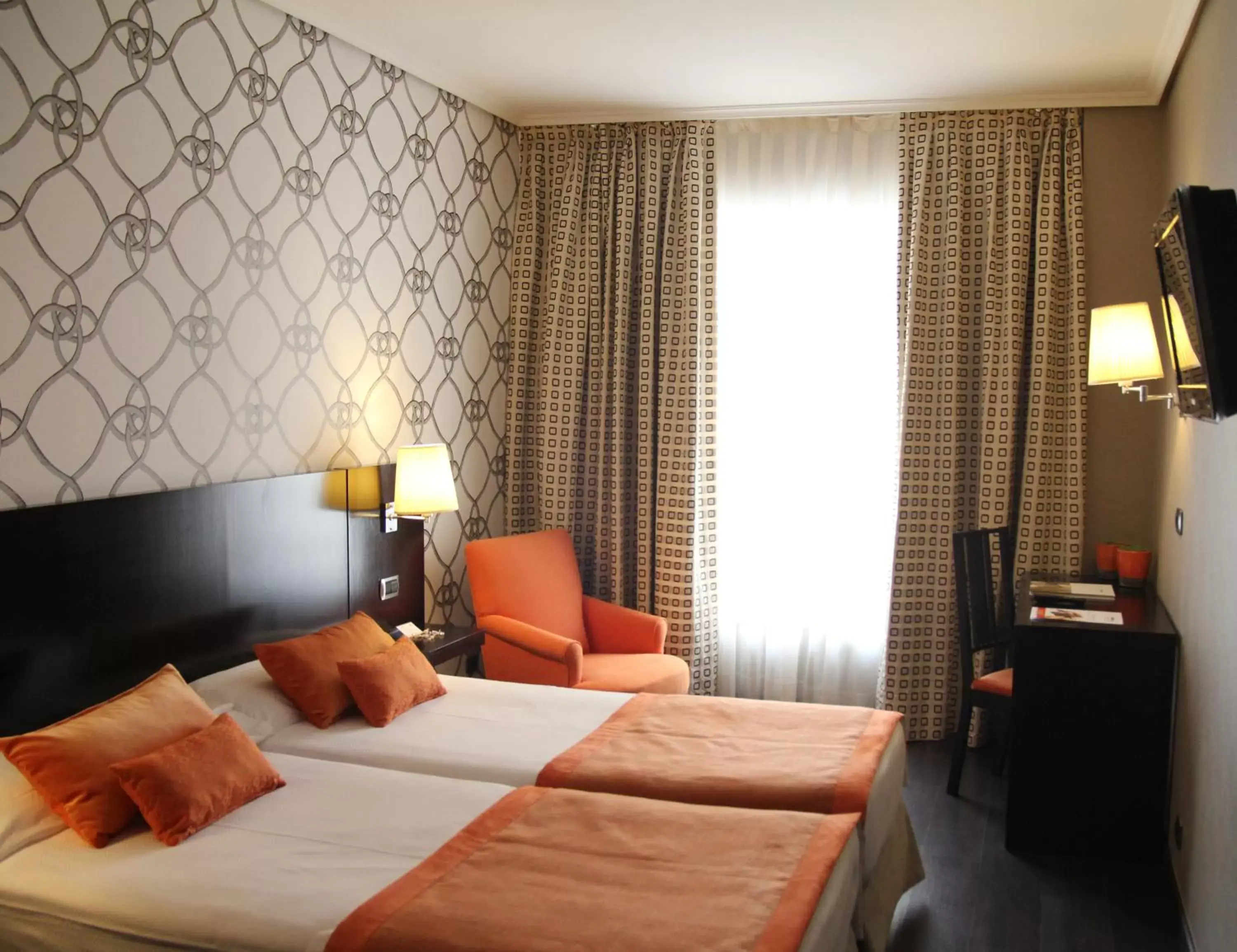 Bed in Hotel Conde Duque Bilbao