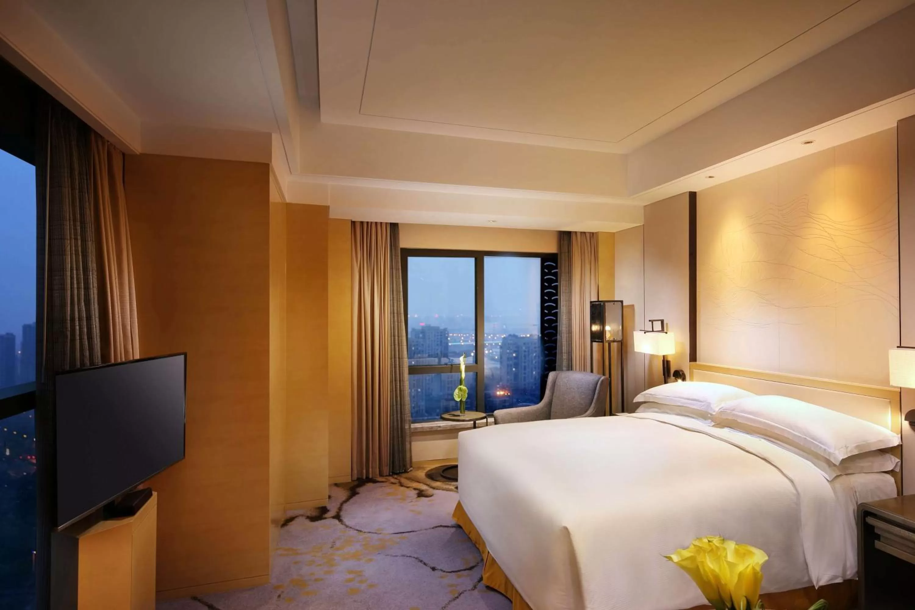 Bedroom, Bed in Hilton Suzhou