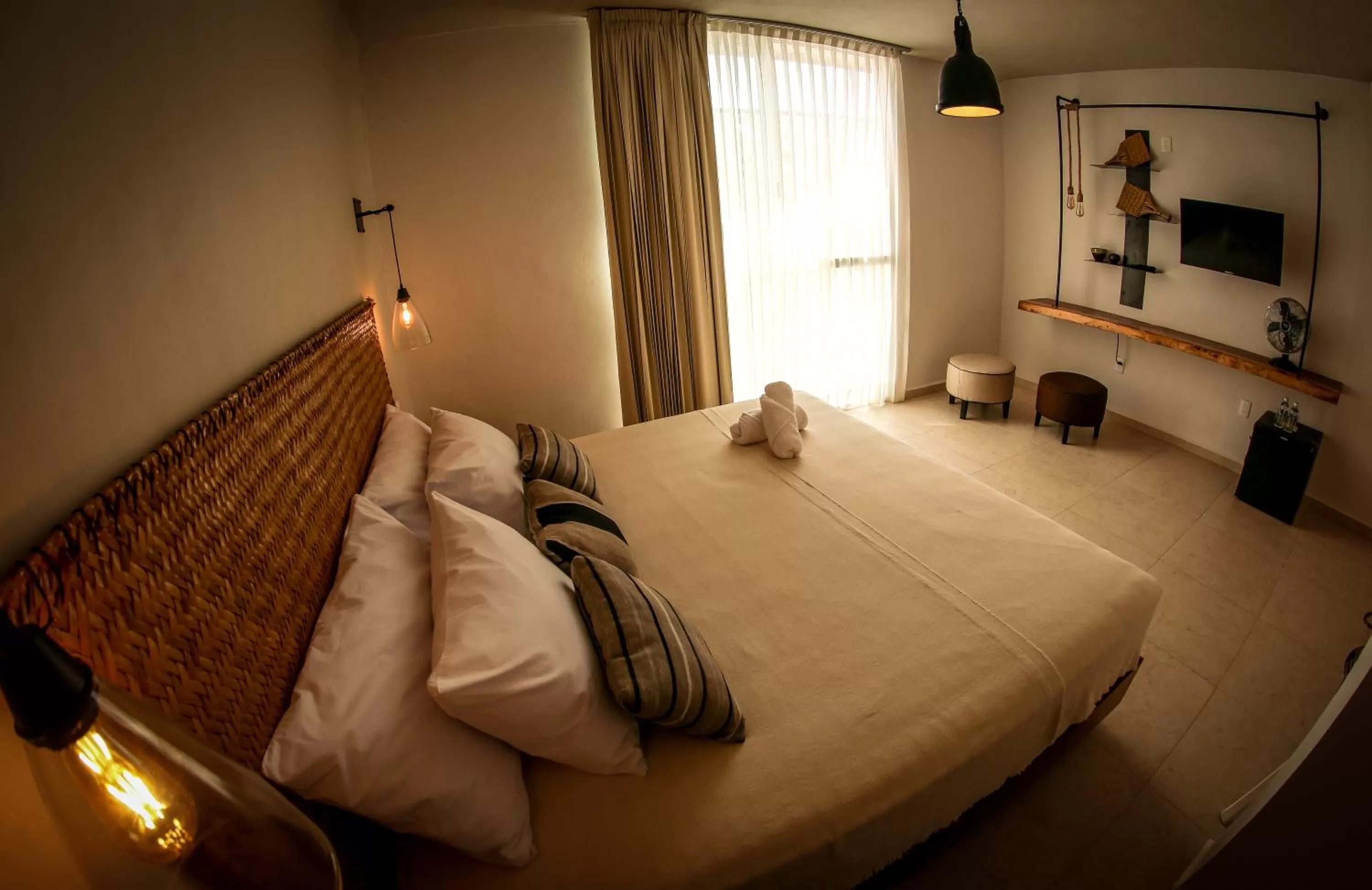 Bed in AGAM Hotel Boutique Bacalar - Adults Only