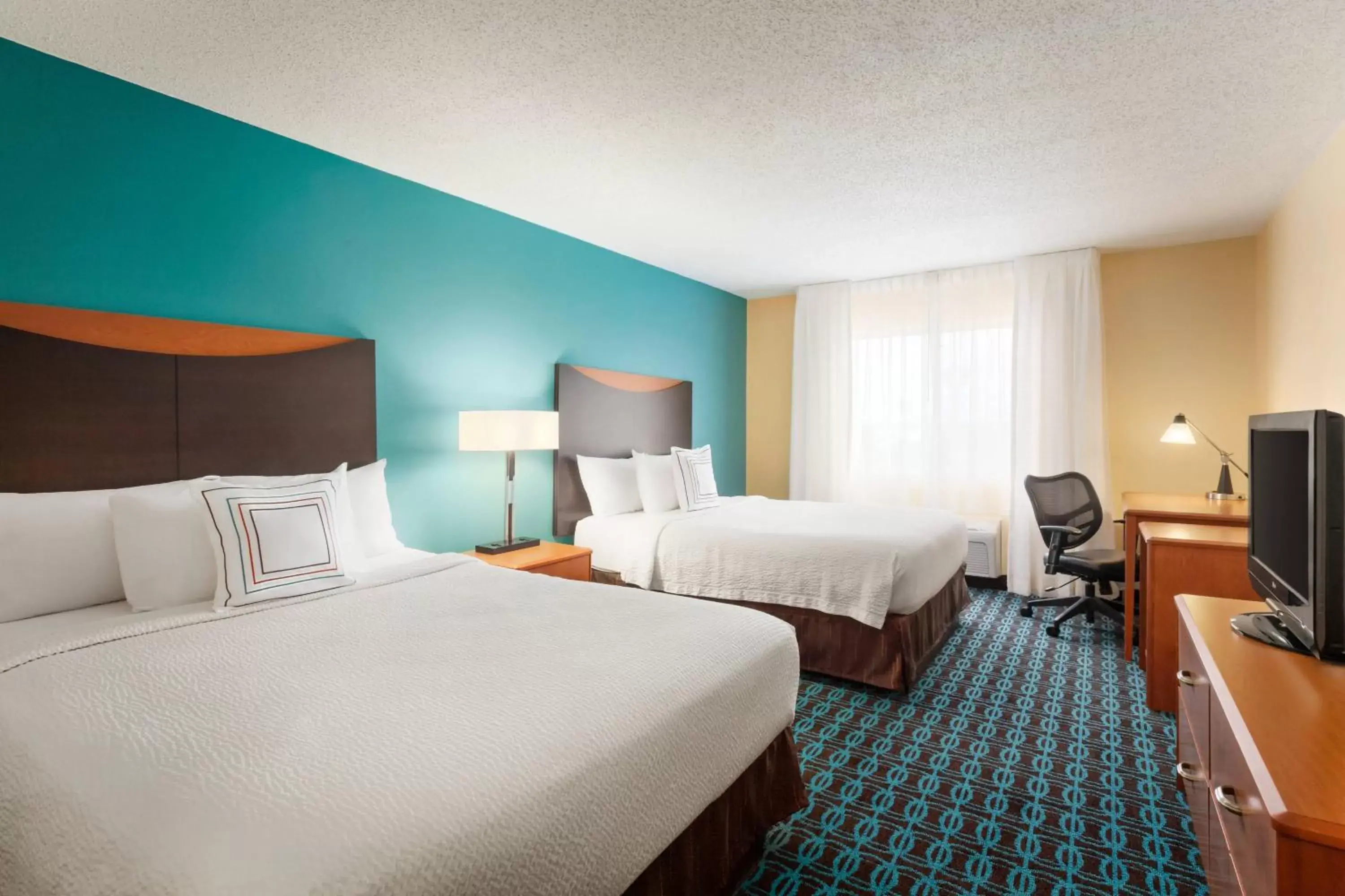 Photo of the whole room, Bed in Fairfield Inn & Suites Omaha East/Council Bluffs, IA