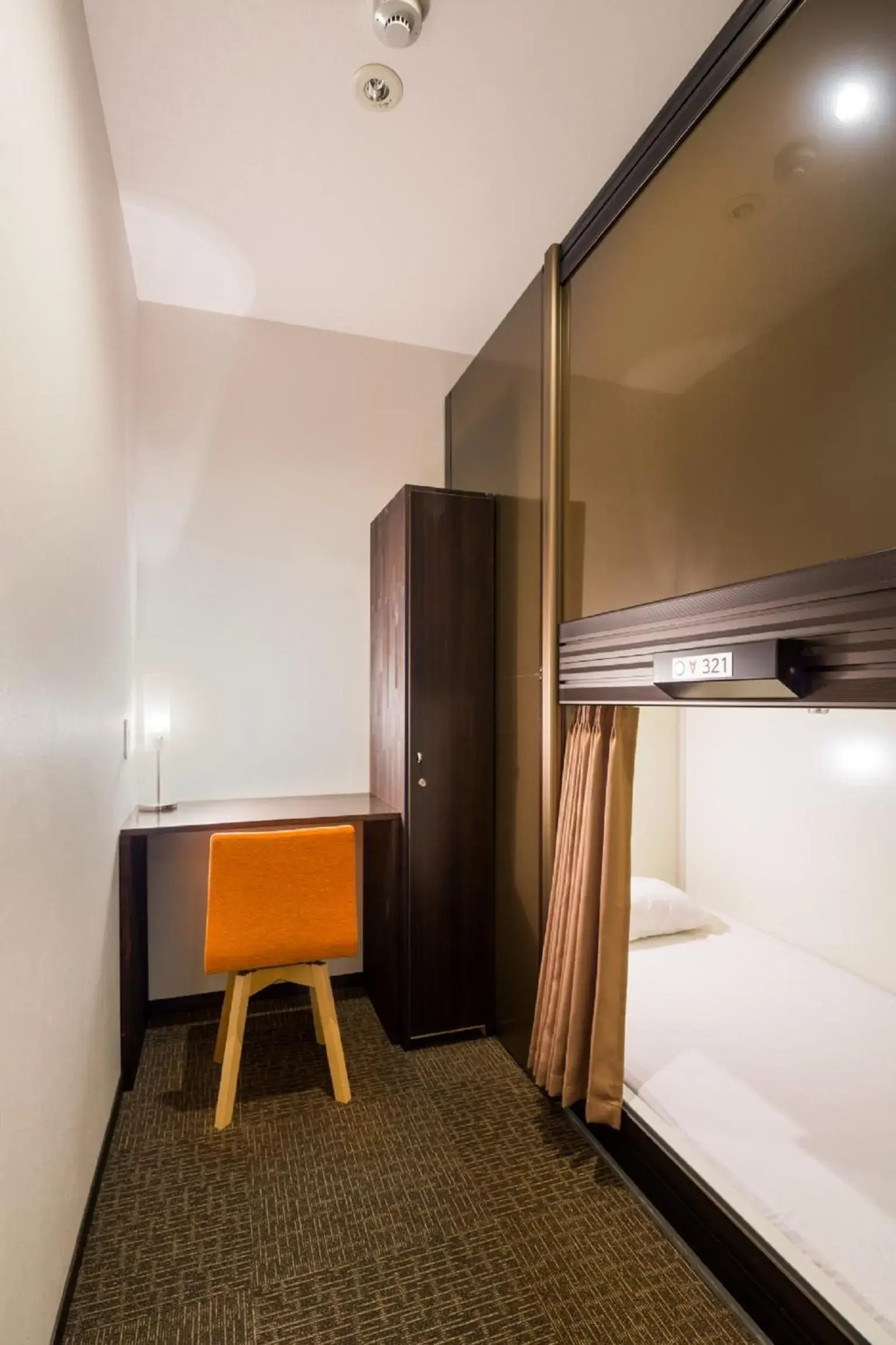 Photo of the whole room, Bunk Bed in Capsule Hotel CUBE Hiroshima