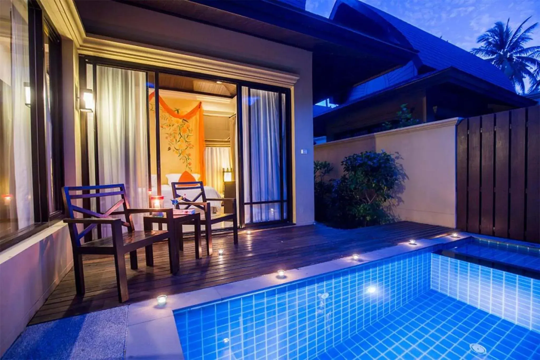 Night, Swimming Pool in TUI BLUE The Passage Samui Private Pool Villas & Beach Resort