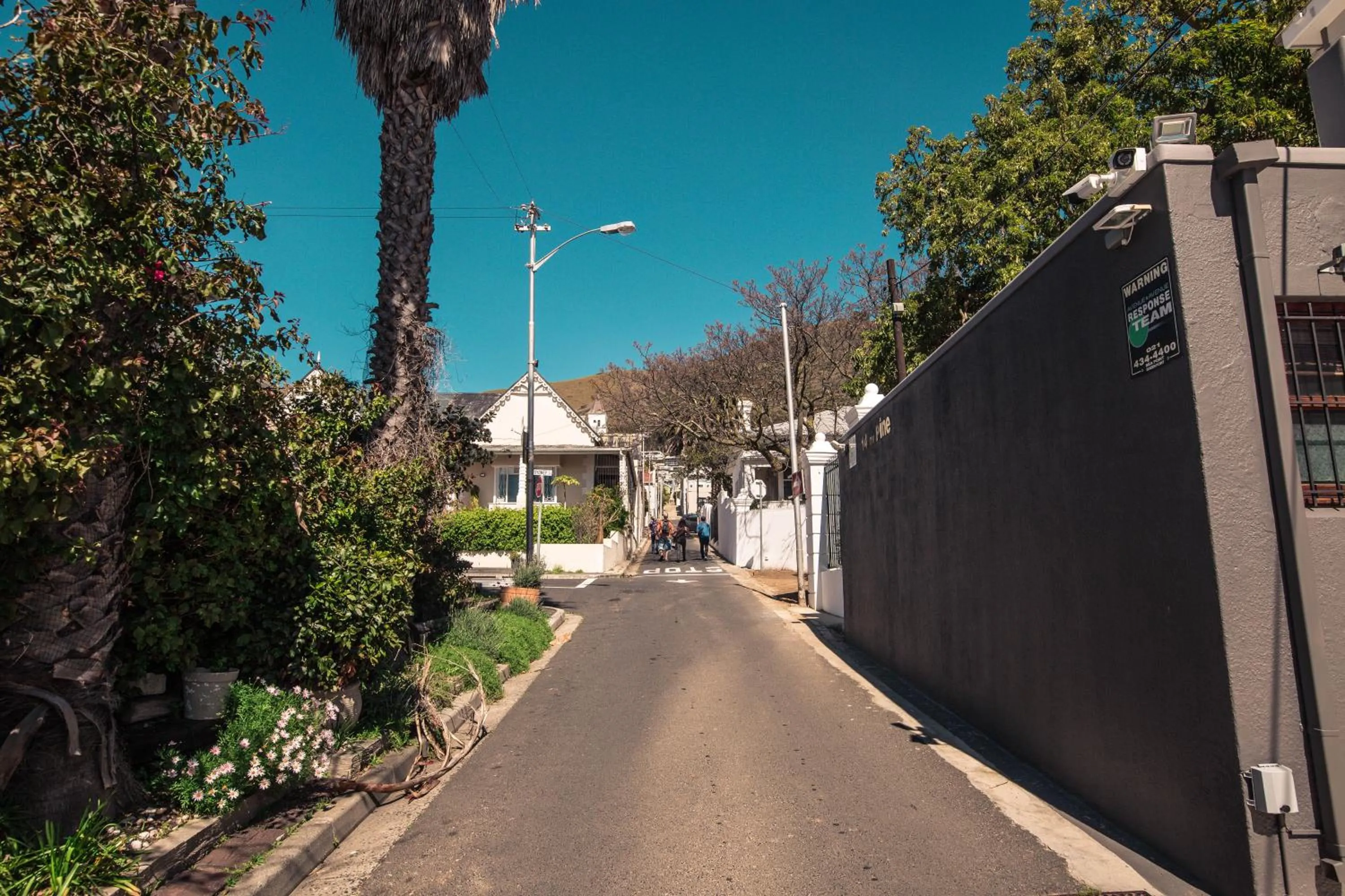 Quiet street view in Point B Guest House -Sustainable Solar Energy