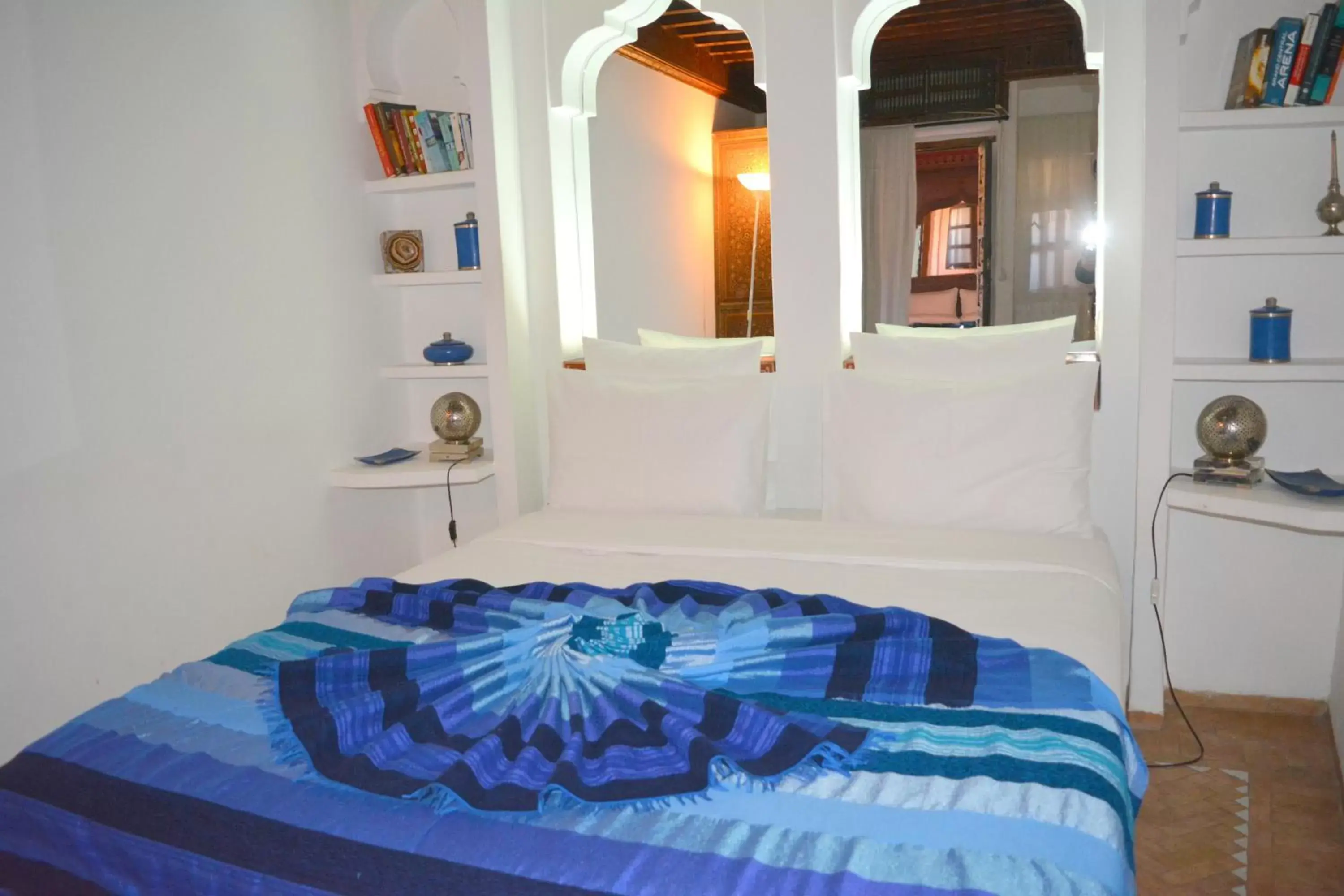 Bed in Riad Ghali Hotel & SPA