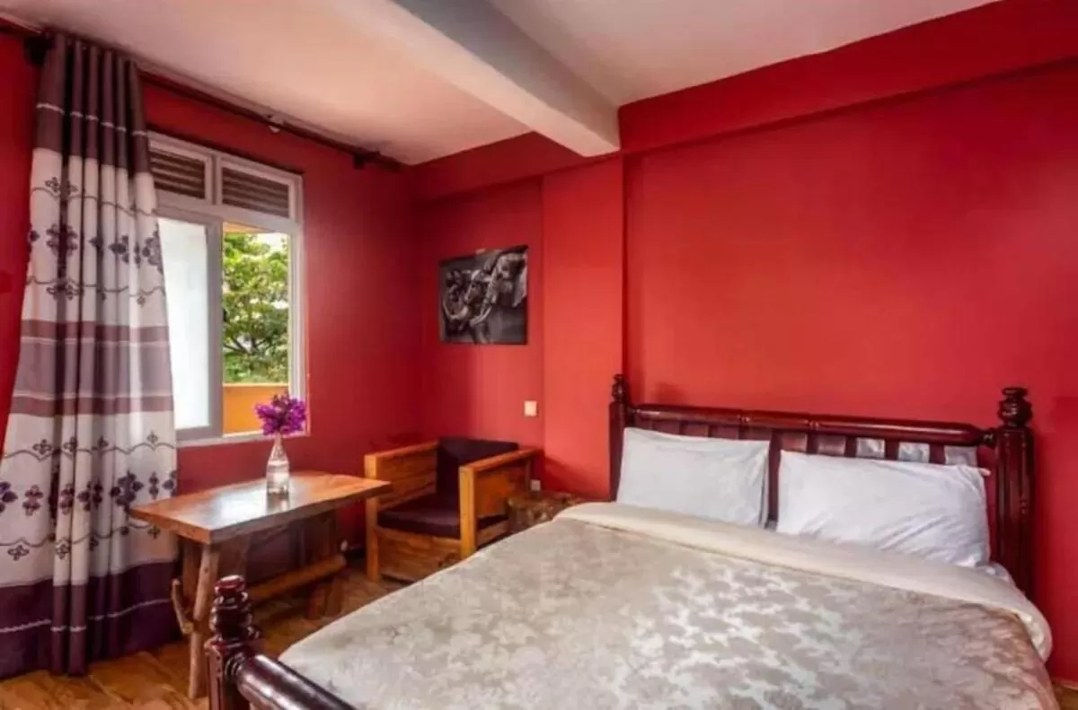 Bed in African Tribe Suites