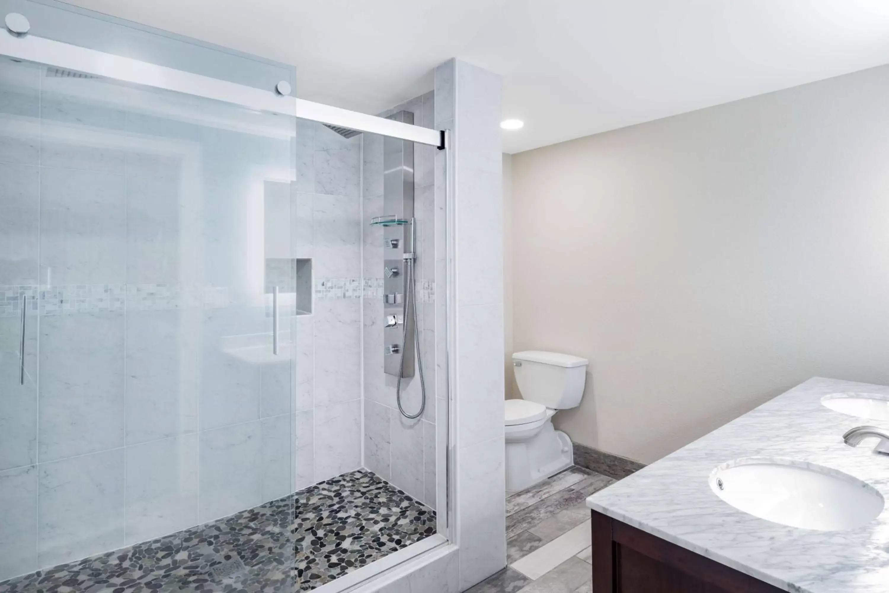 TV and multimedia, Bathroom in Wyndham Garden Kenosha