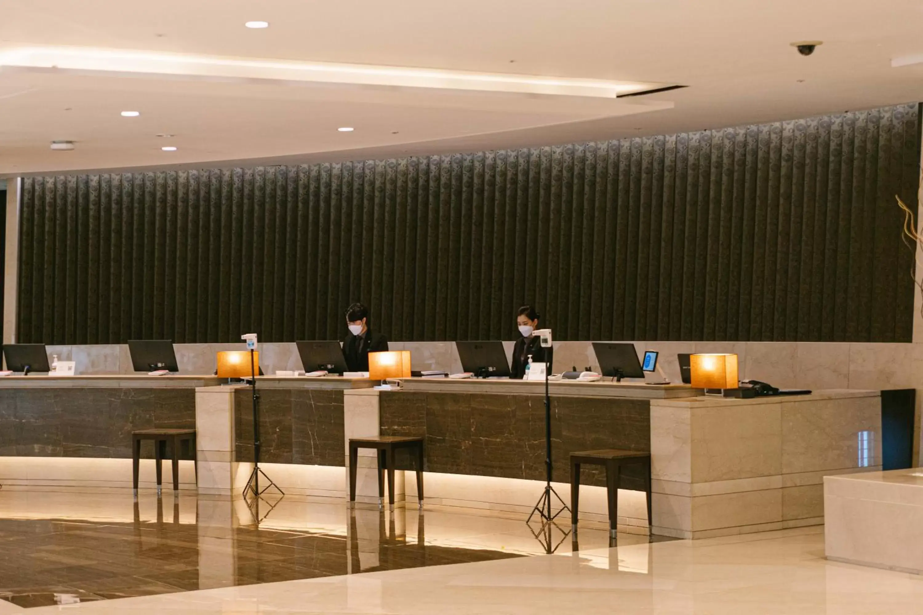 Lobby or reception, Restaurant/Places to Eat in Lotte Hotel World
