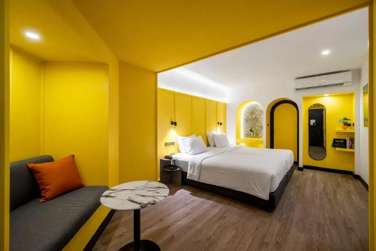Bedroom, Bed in Myhotel Cmyk@Ratchada