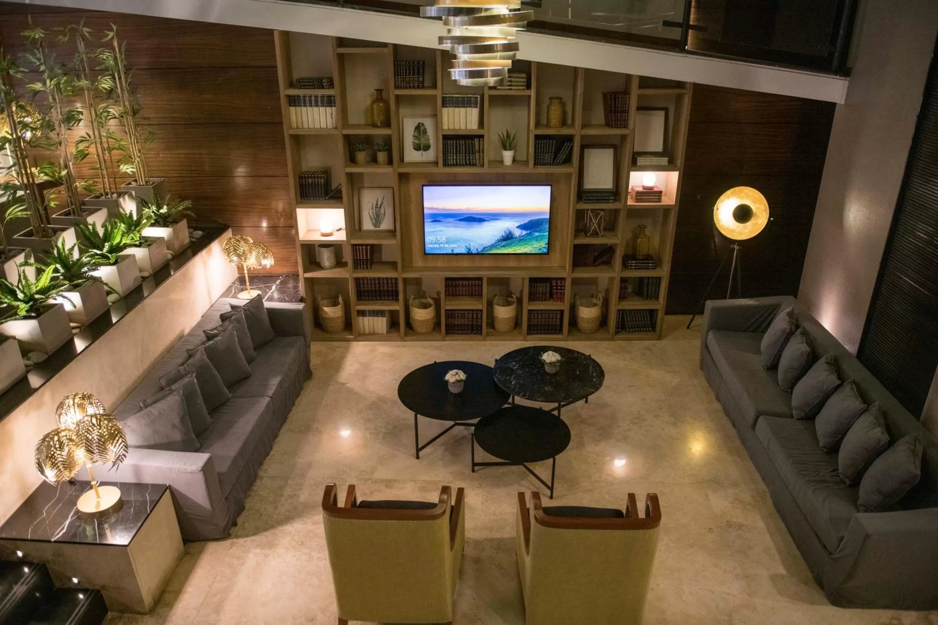 Seating area in Grand King Hotel