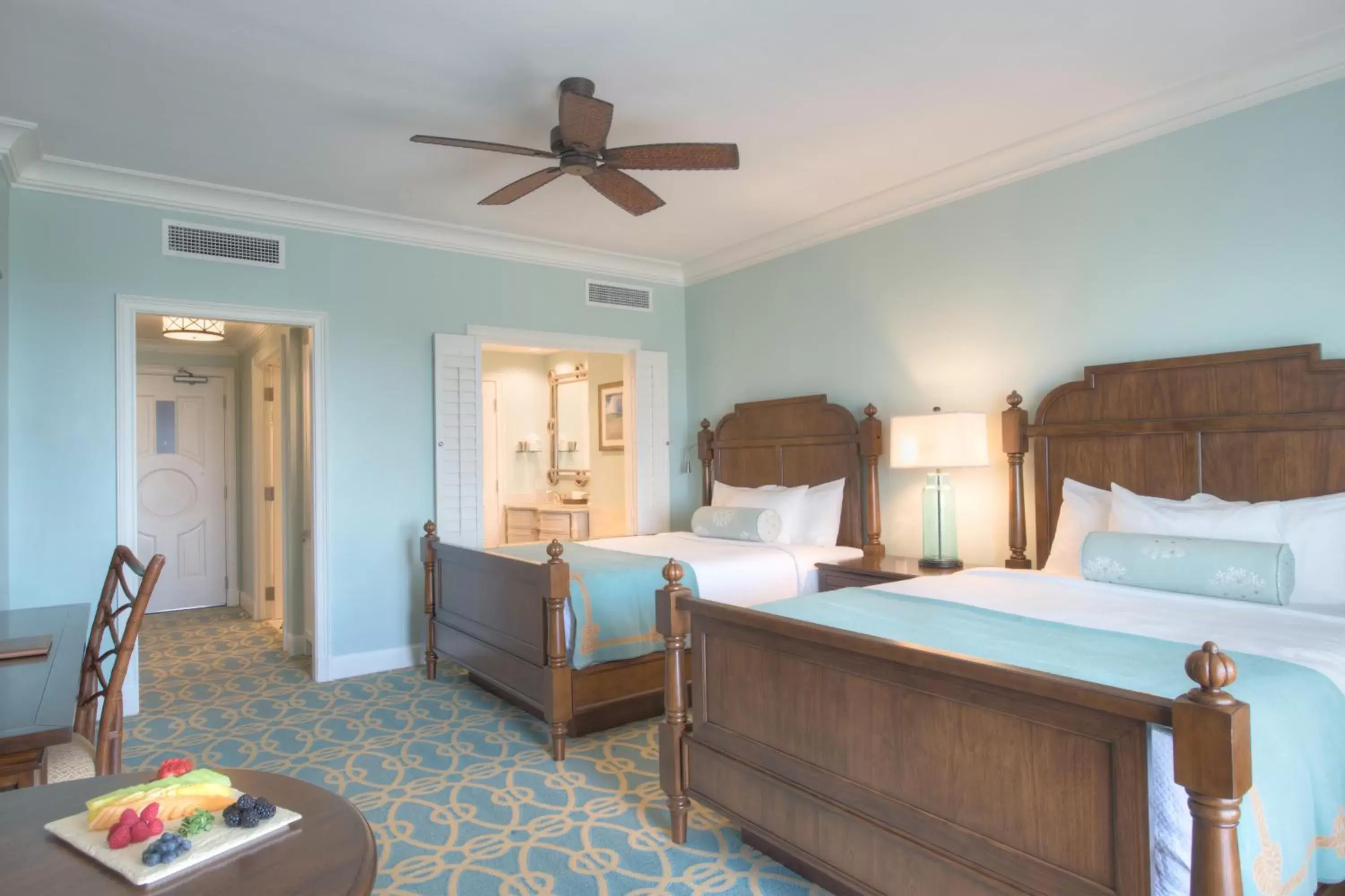 Bathroom, Bed in Henderson Beach Resort