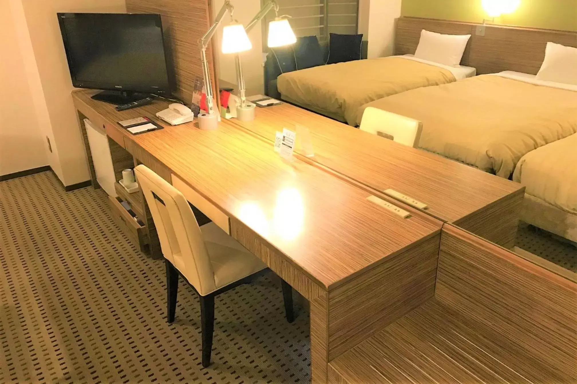 Bed in CYPRESS HOTEL Nagoya-eki Mae Bed in CYPRESS HOTEL Nagoya-eki Mae