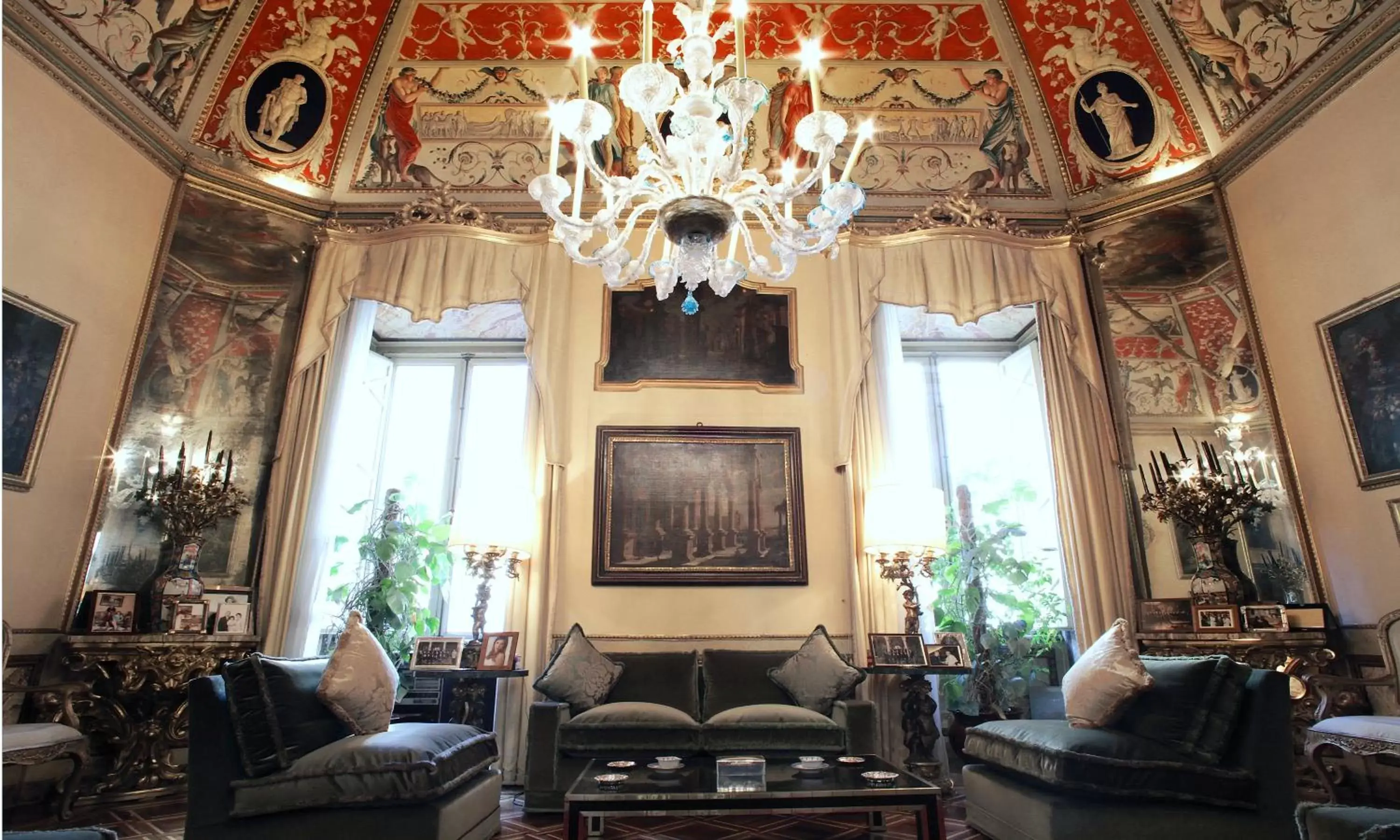 Living room, Restaurant/Places to Eat in Residenza Ruspoli Bonaparte