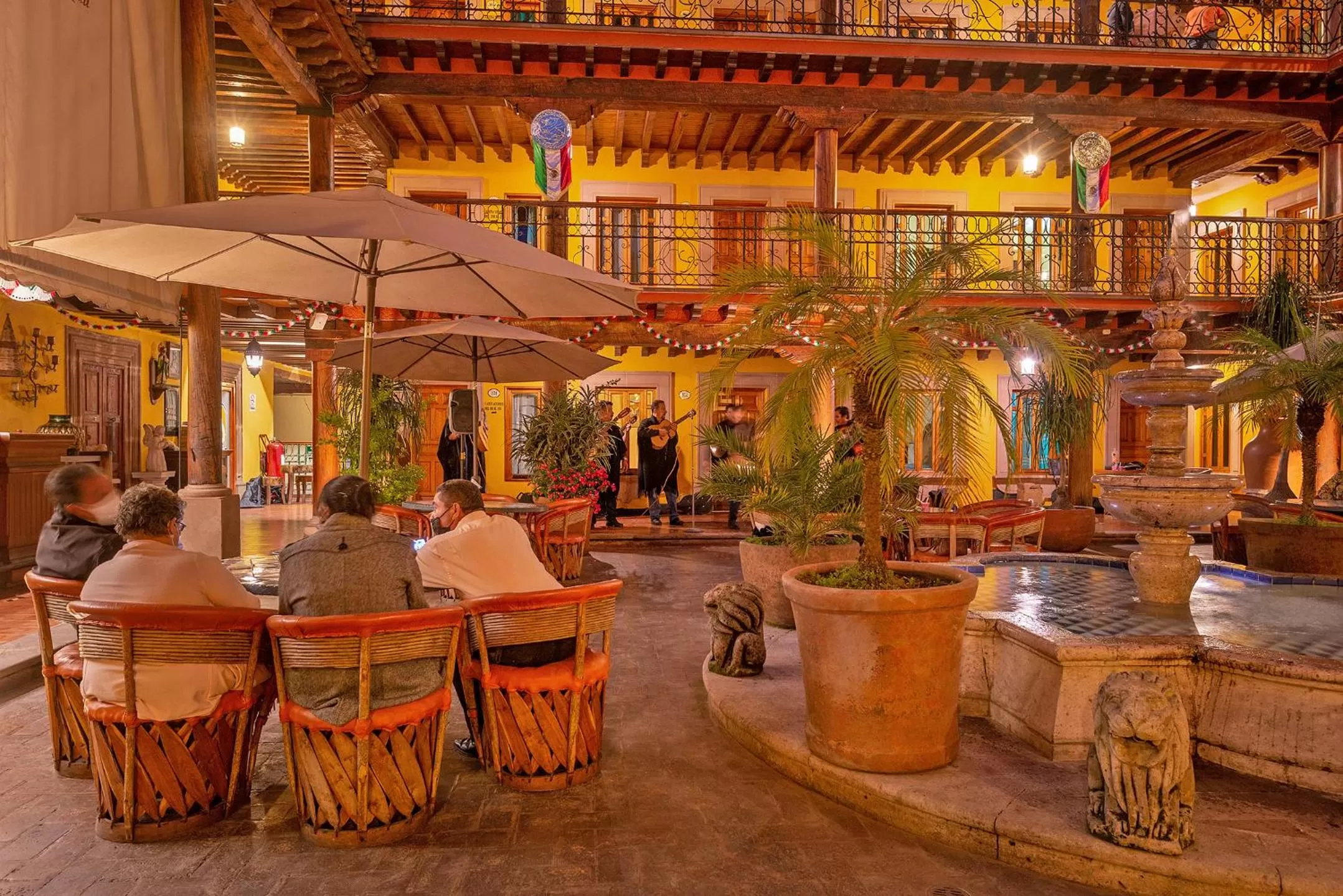 Patio in Hotel la Parroquia
