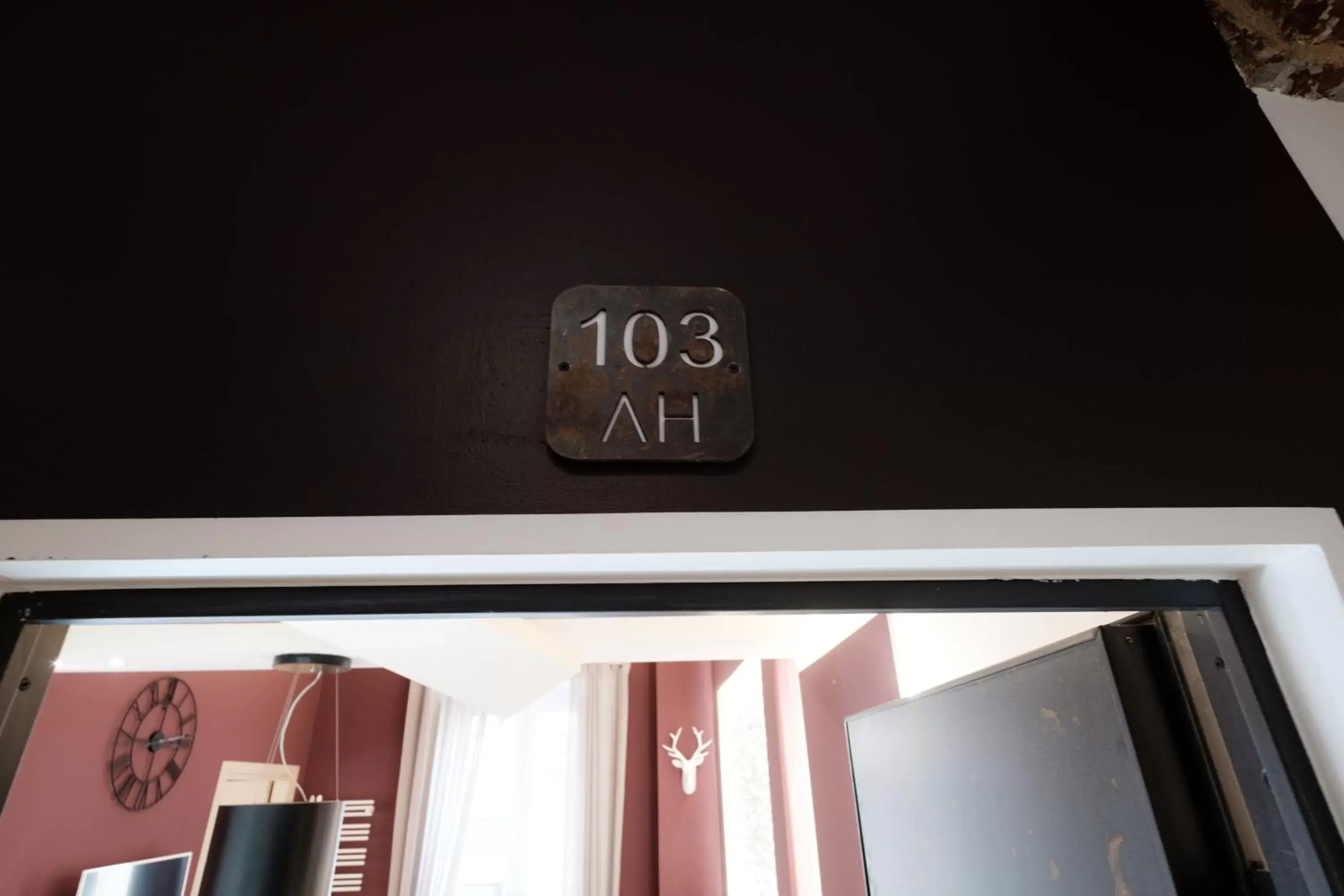 Decorative detail, TV/Entertainment Center in Apart Hotel Torino