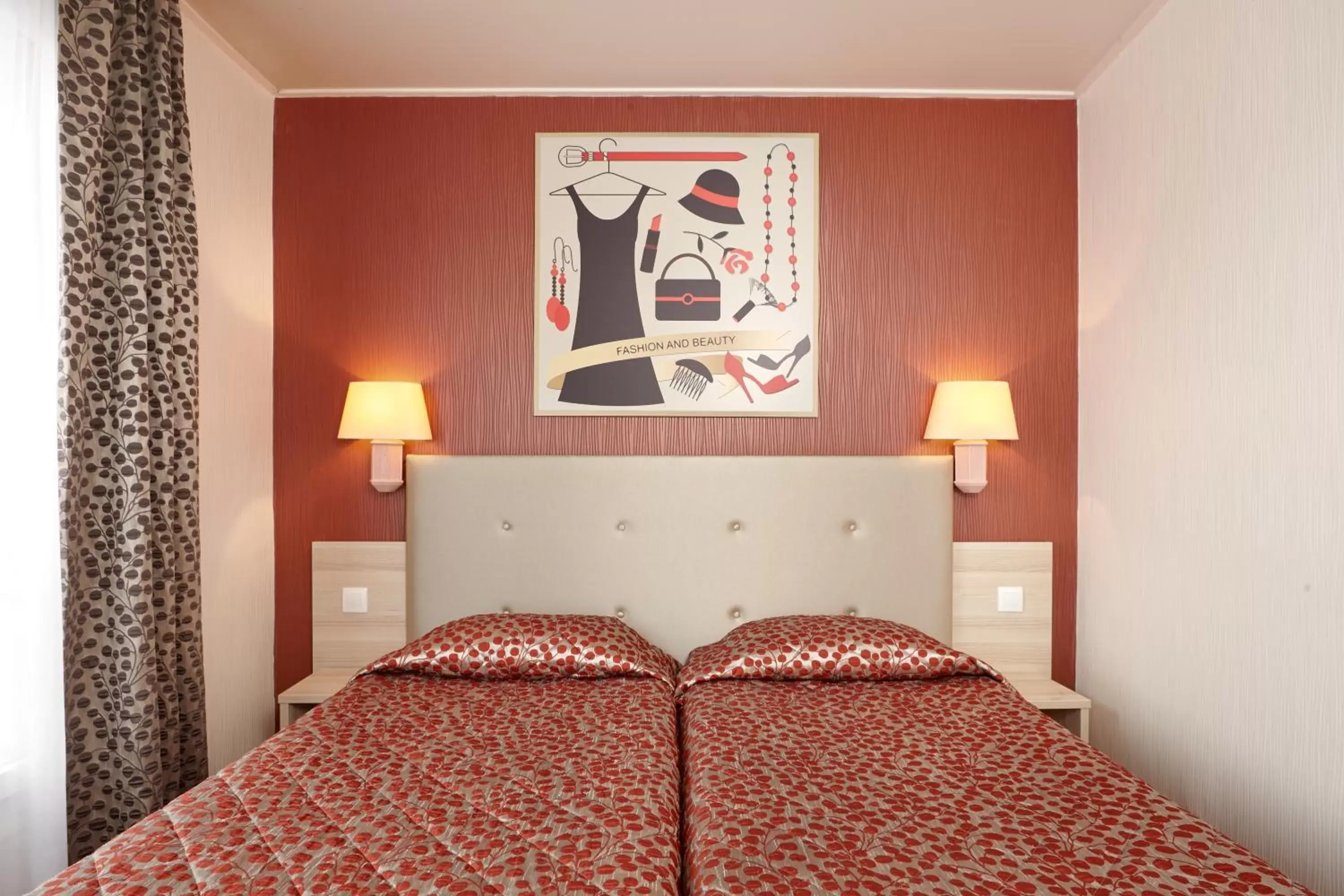 Decorative detail, Bed in Hotel Miramar