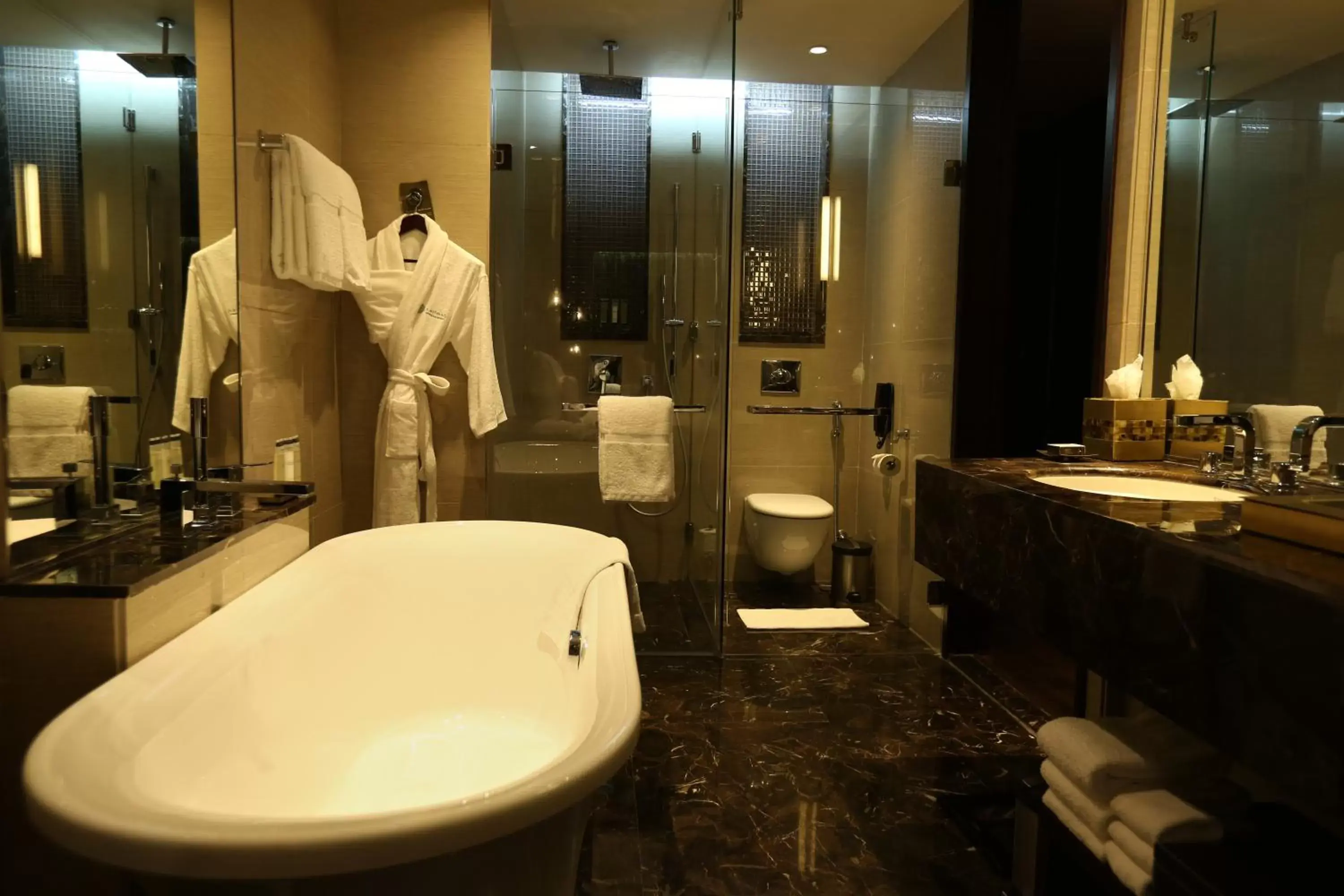 Bathroom in Pullman New Delhi Aerocity- International Airport