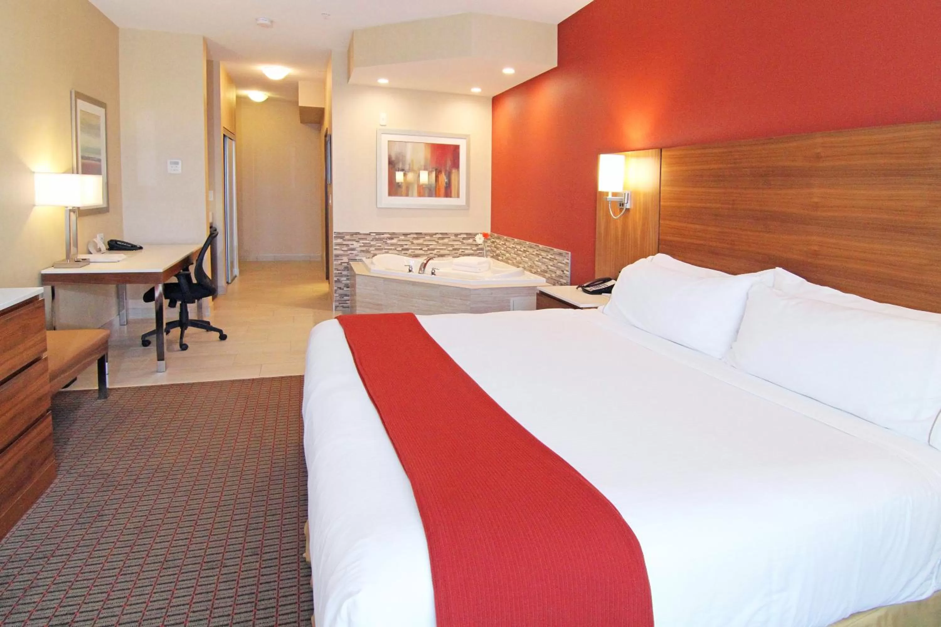 Photo of the whole room, Bed in Holiday Inn Express and Suites Calgary University by IHG