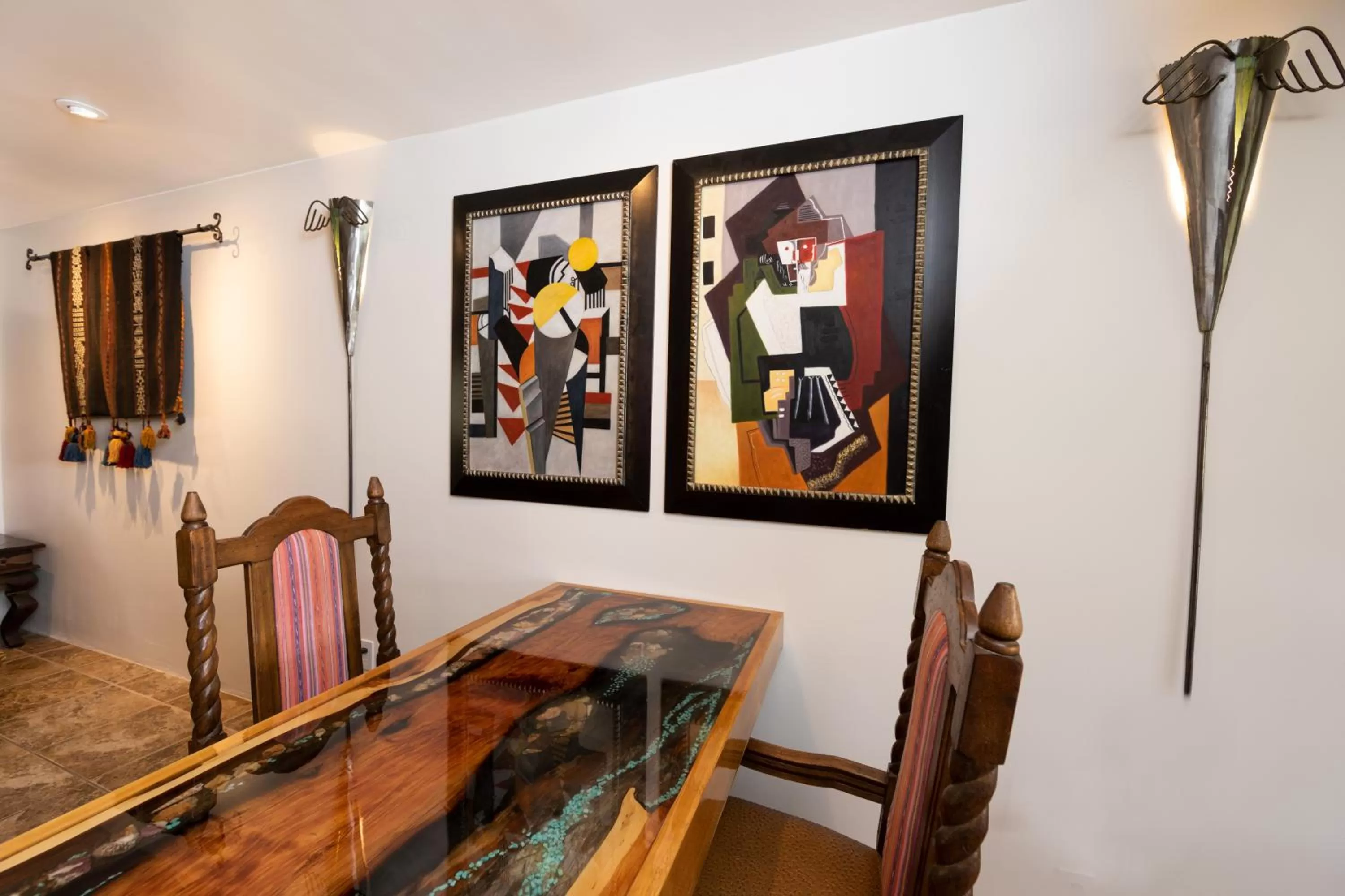 Dining area in A Sunset Chateau