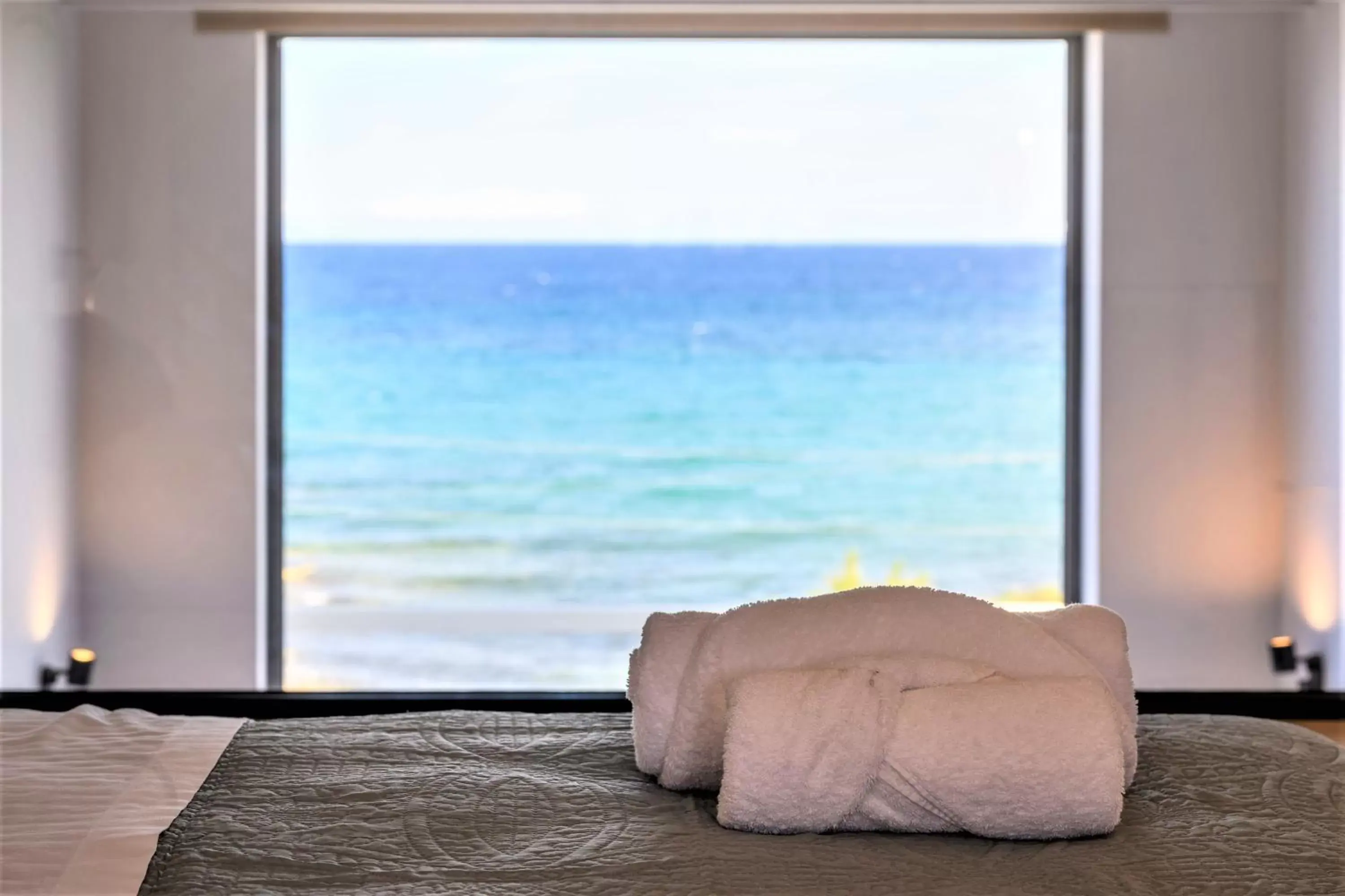 Bed, Sea View in CUBES ON THE BEACH Athens Airport