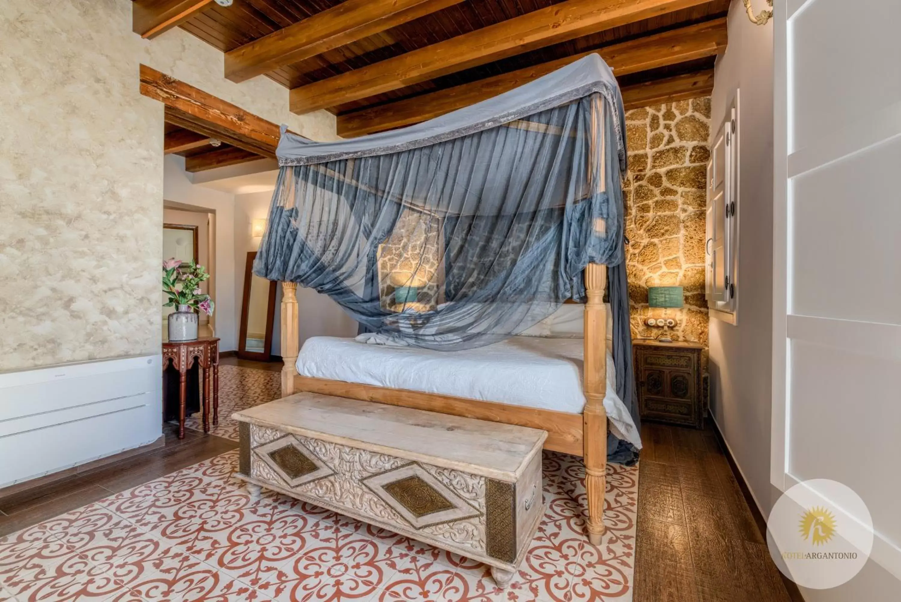 Bed in Hotel Argantonio