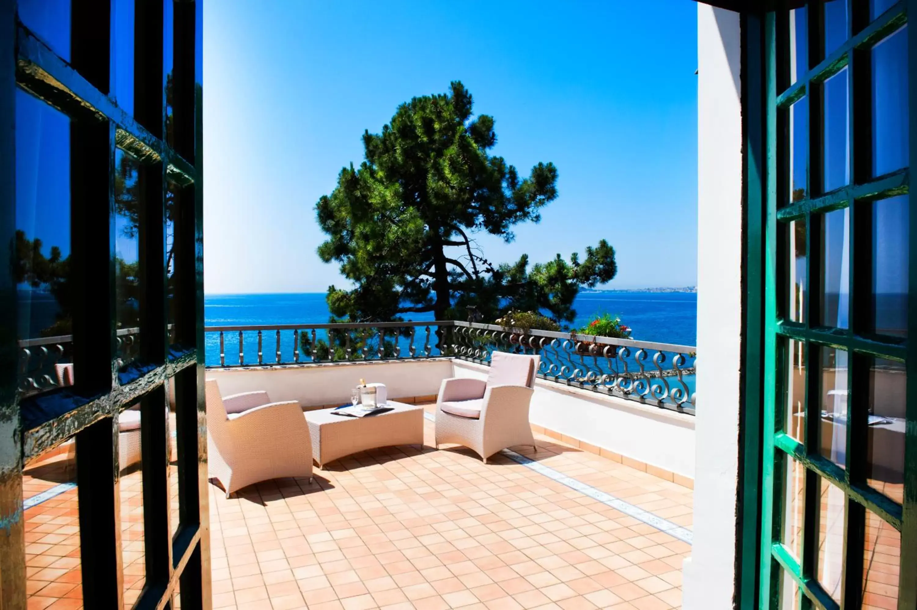 Balcony/Terrace in Grande Albergo Miramare