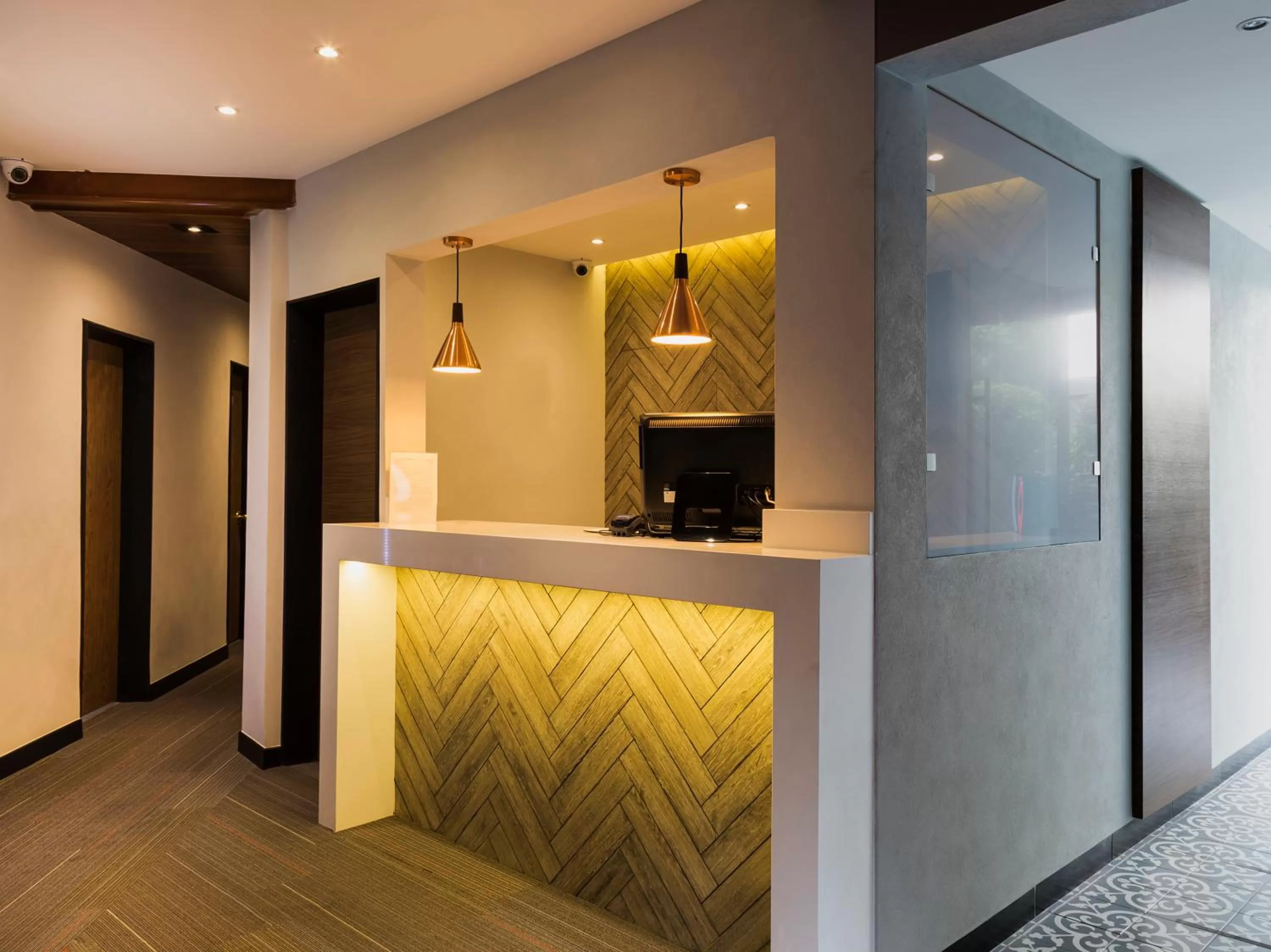 Lobby or reception in Hotel Marti