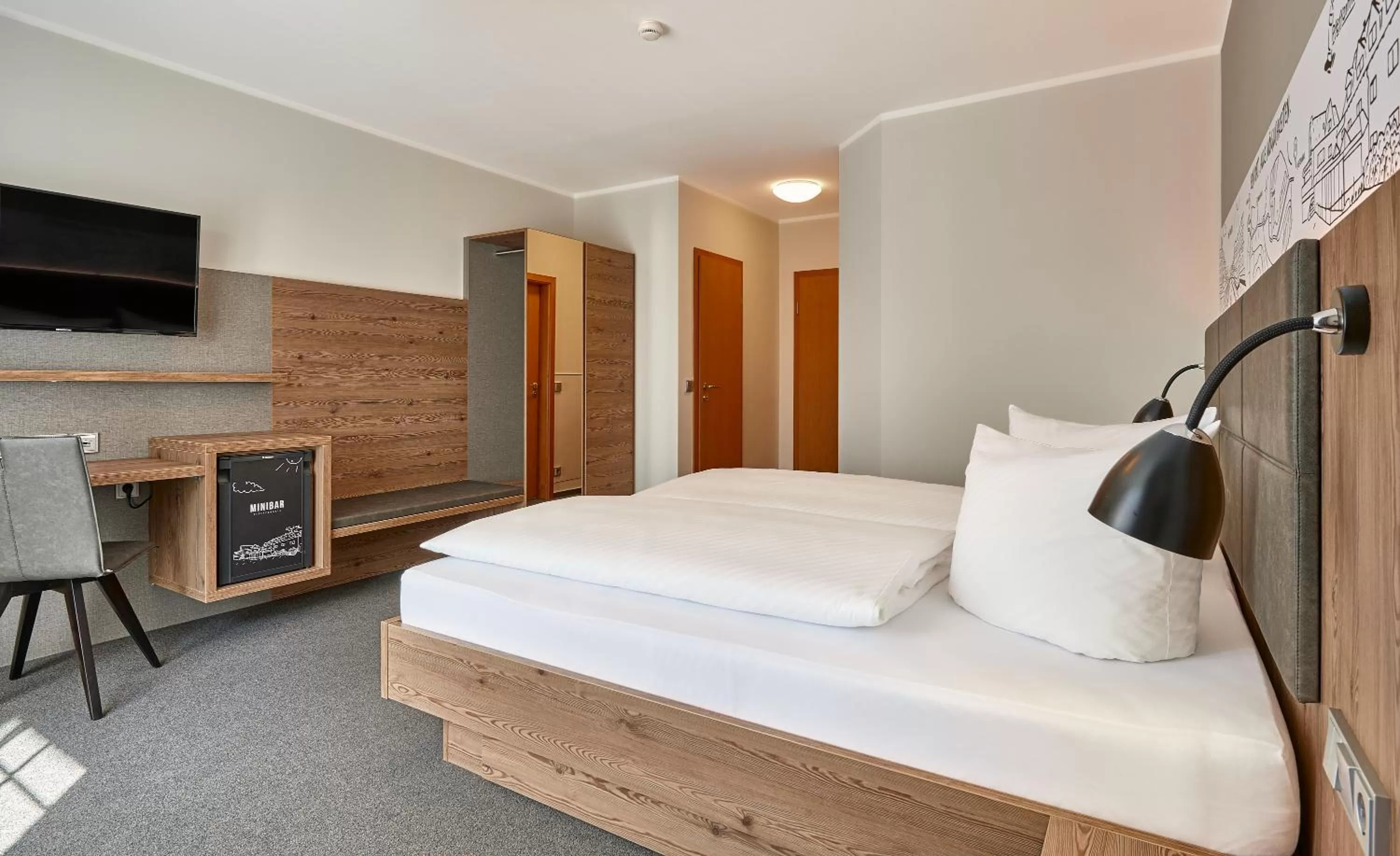 Photo of the whole room, Bed in Hotel Pfeffermühle