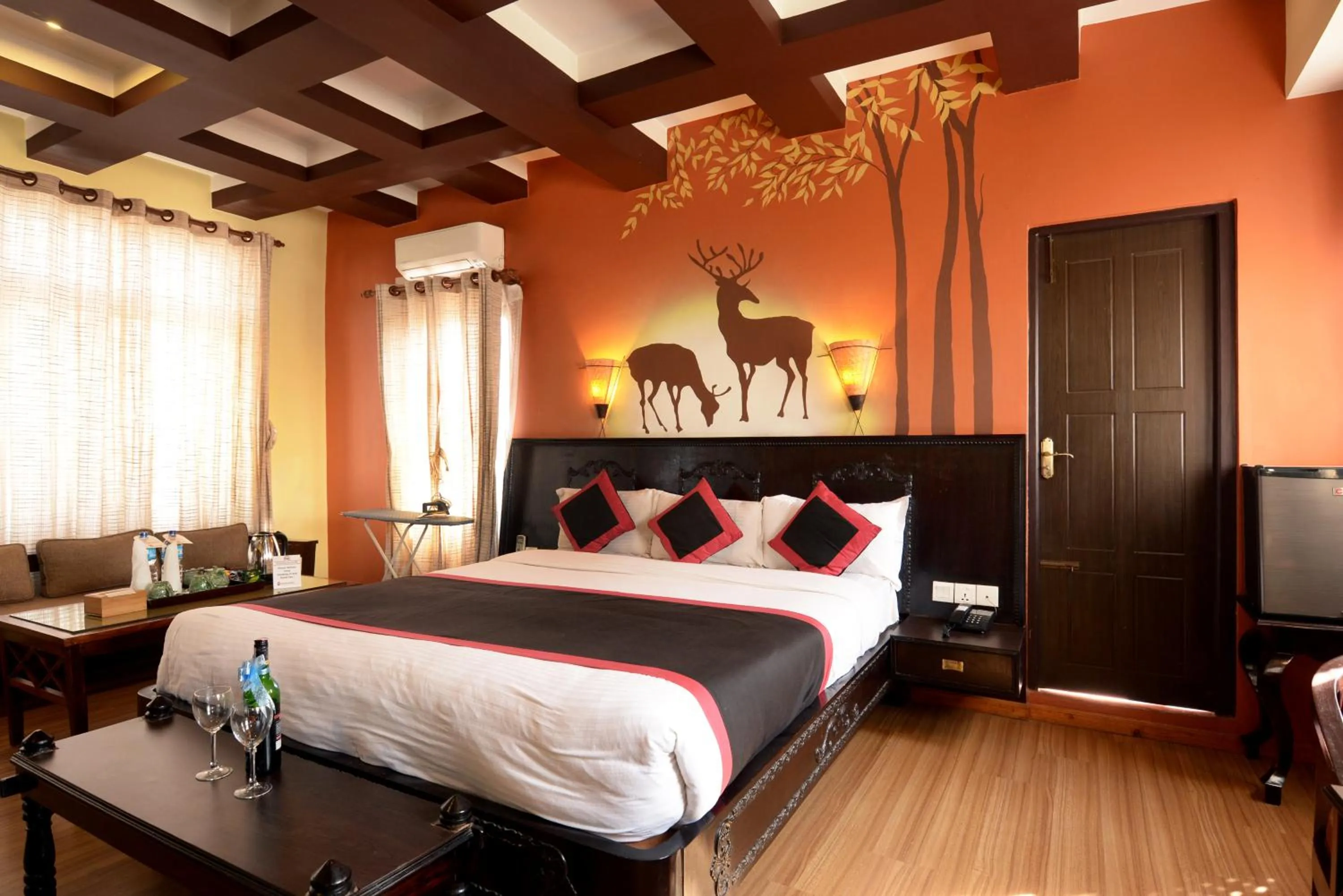 Bed in Kasthamandap Boutique Hotel