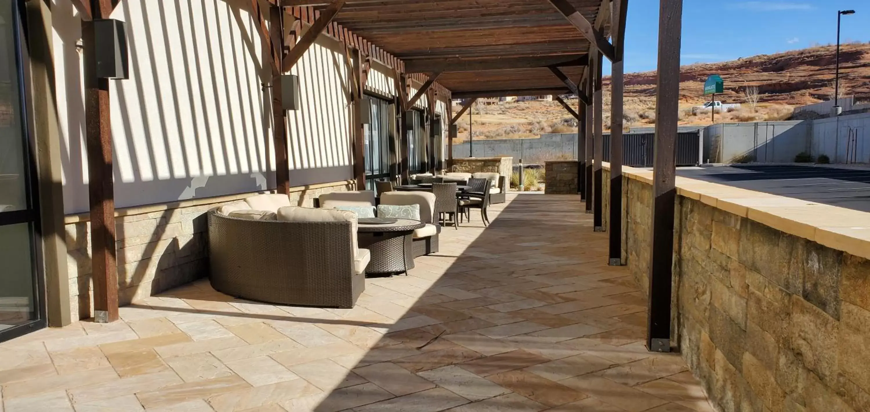 Patio in Wingate by Wyndham Page Lake Powell