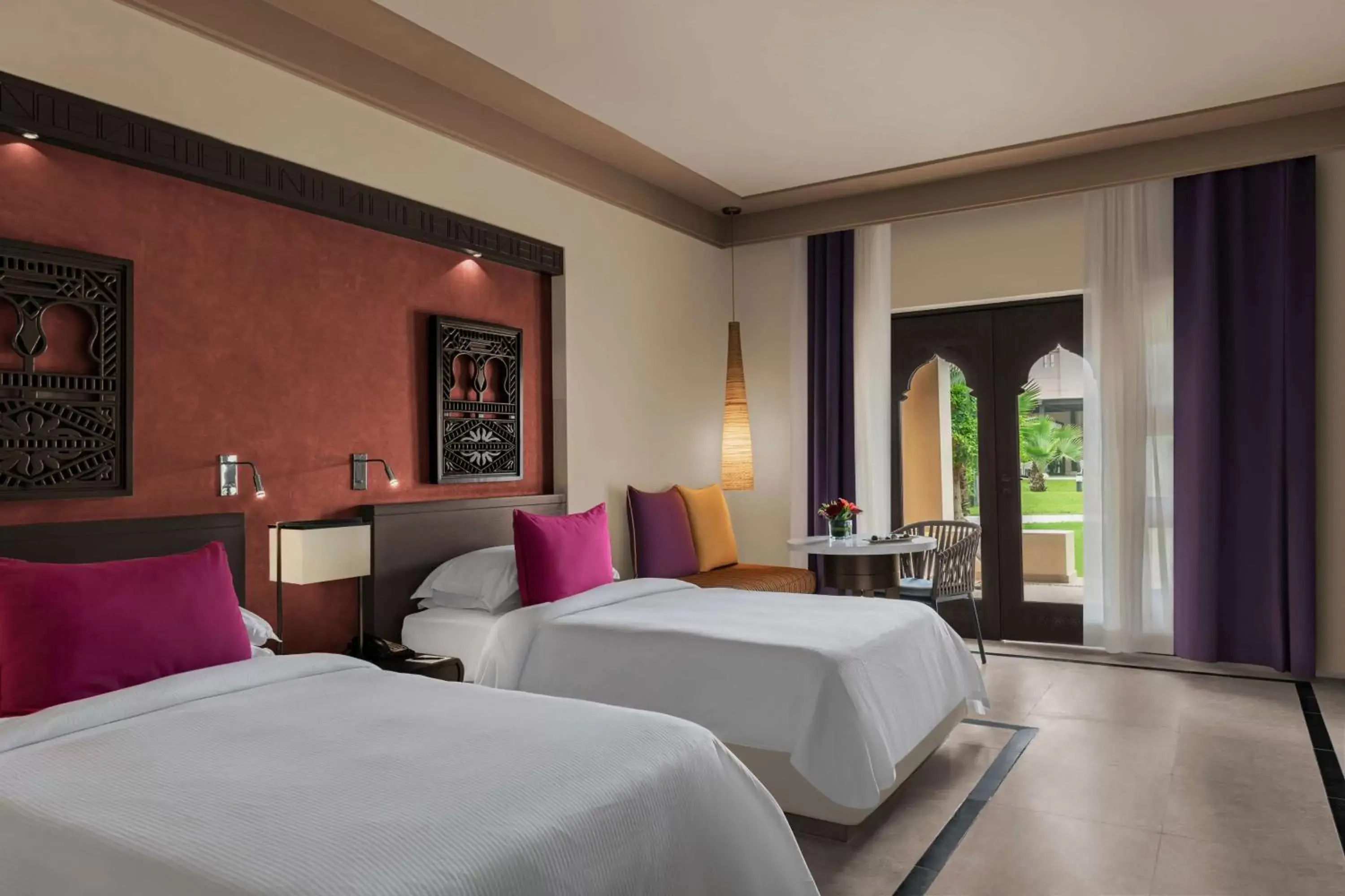 View (from property/room), Bed in Salalah Rotana Resort