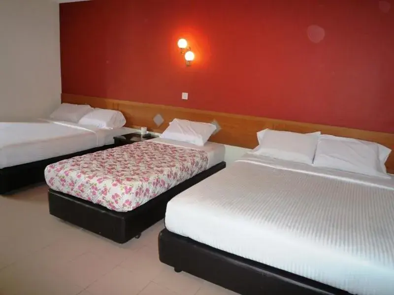 Bed in Lotus Hotel Johor Bahru